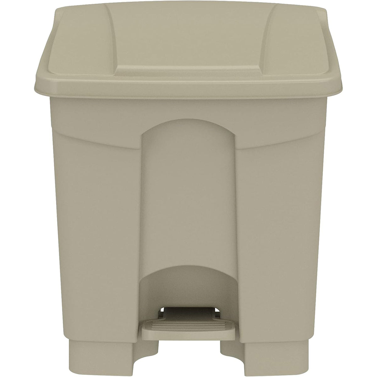 Safco Step On Trash Can w/Foot Pedal, 8 Gal Plastic Indoor Waste Bin (Open Box)