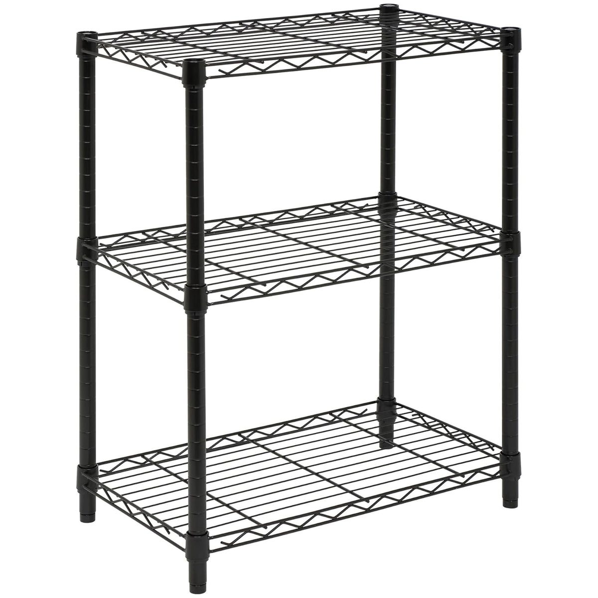 Honey-Can-Do 3-Tier Shelving Storage Rack Organizer, 250lb Shelf Cap, (Open Box)