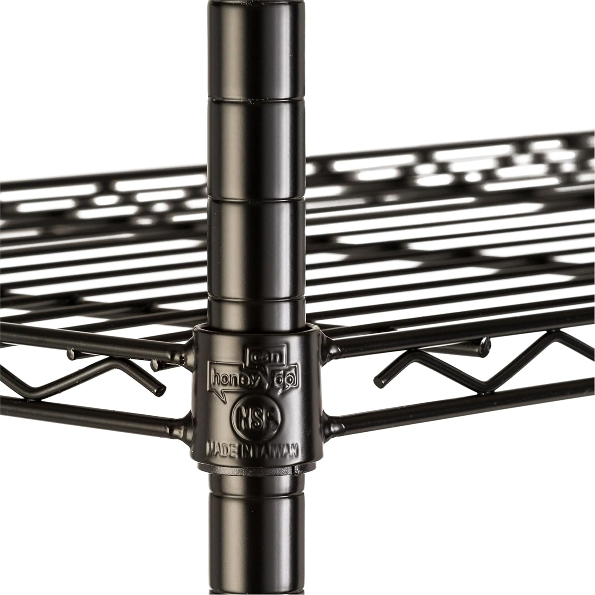 Honey-Can-Do 5-Tier Shelving Storage Rack Organizer, 350lb Shelf Capacity, Black (Open Box) - VMInnovations