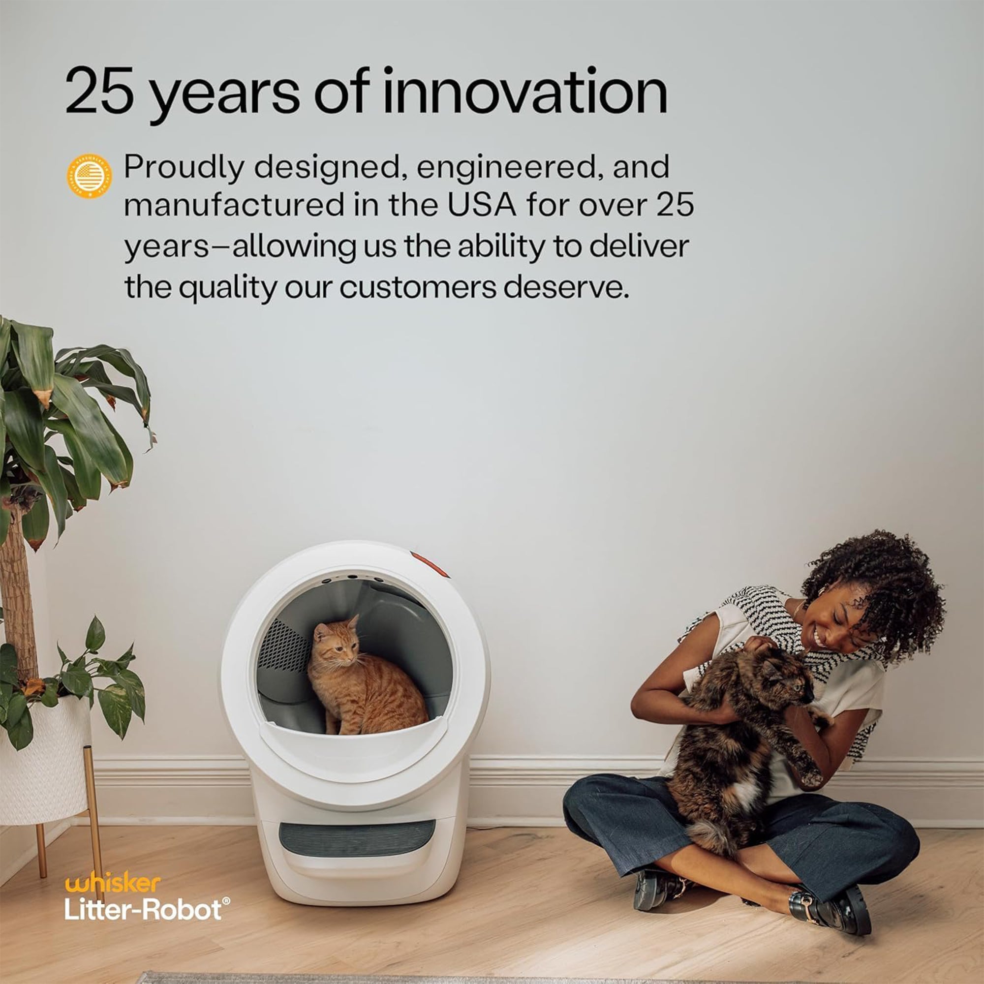 Litter-Robot 4 by Whisker, Automatic, Self-Cleaning Cat Litter Box (Open Box)