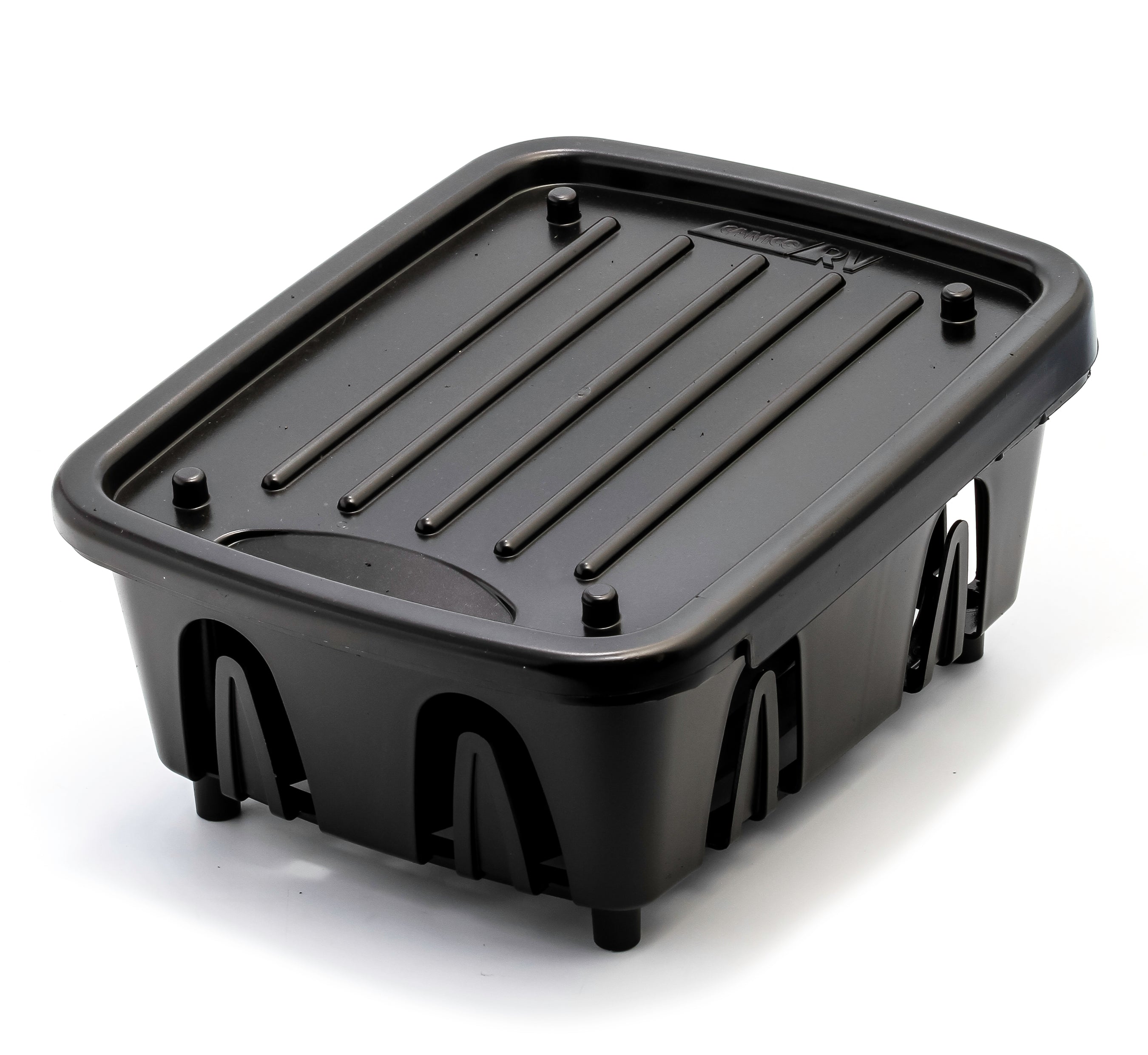 Camco RV Mini Dish Drainer and Sloped Tray, Compact Drying Rack for Small Sinks