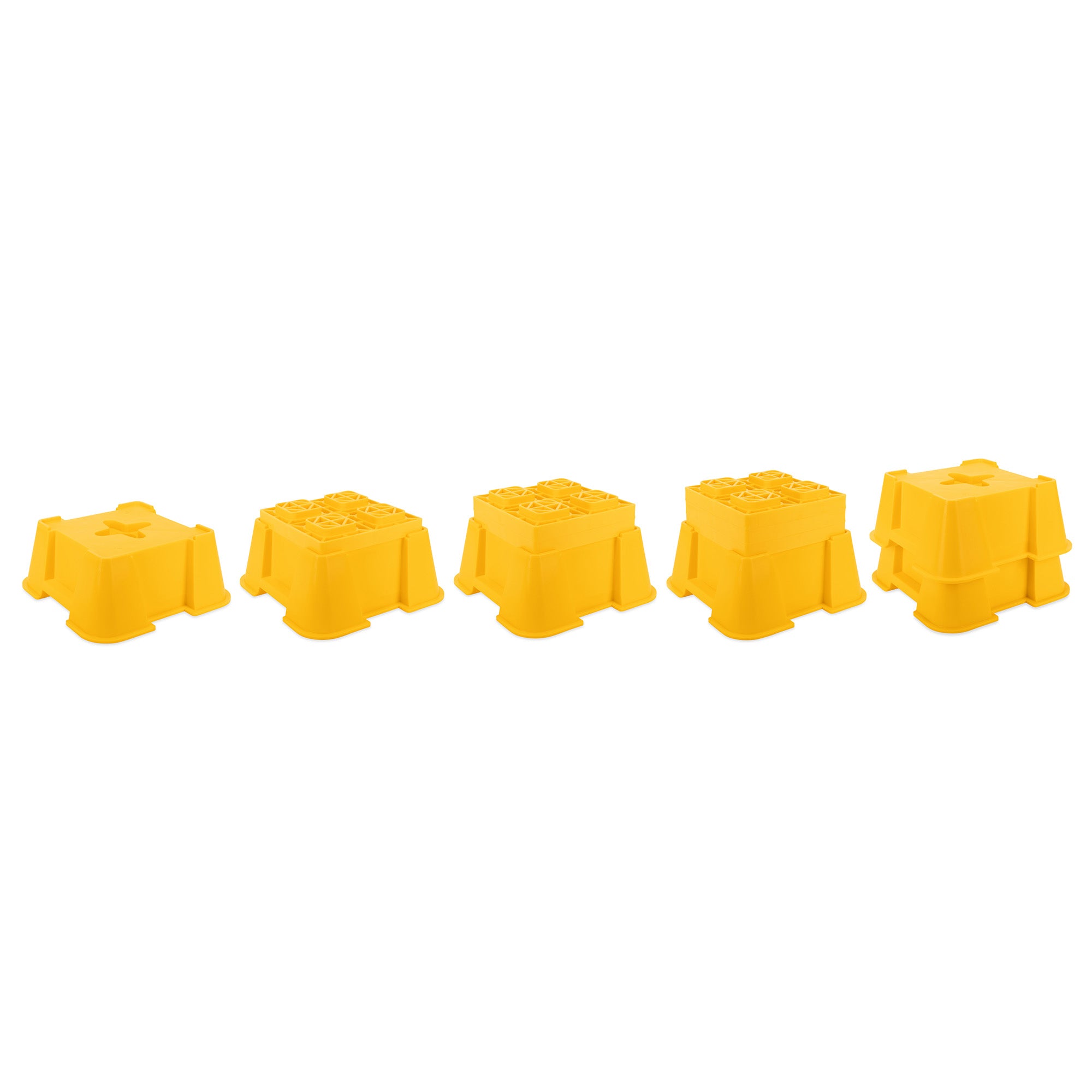 Camco FasTen Big Blocks RV Stabilizing Jack Supports with T-Handle, 2-Pack - VMInnovations
