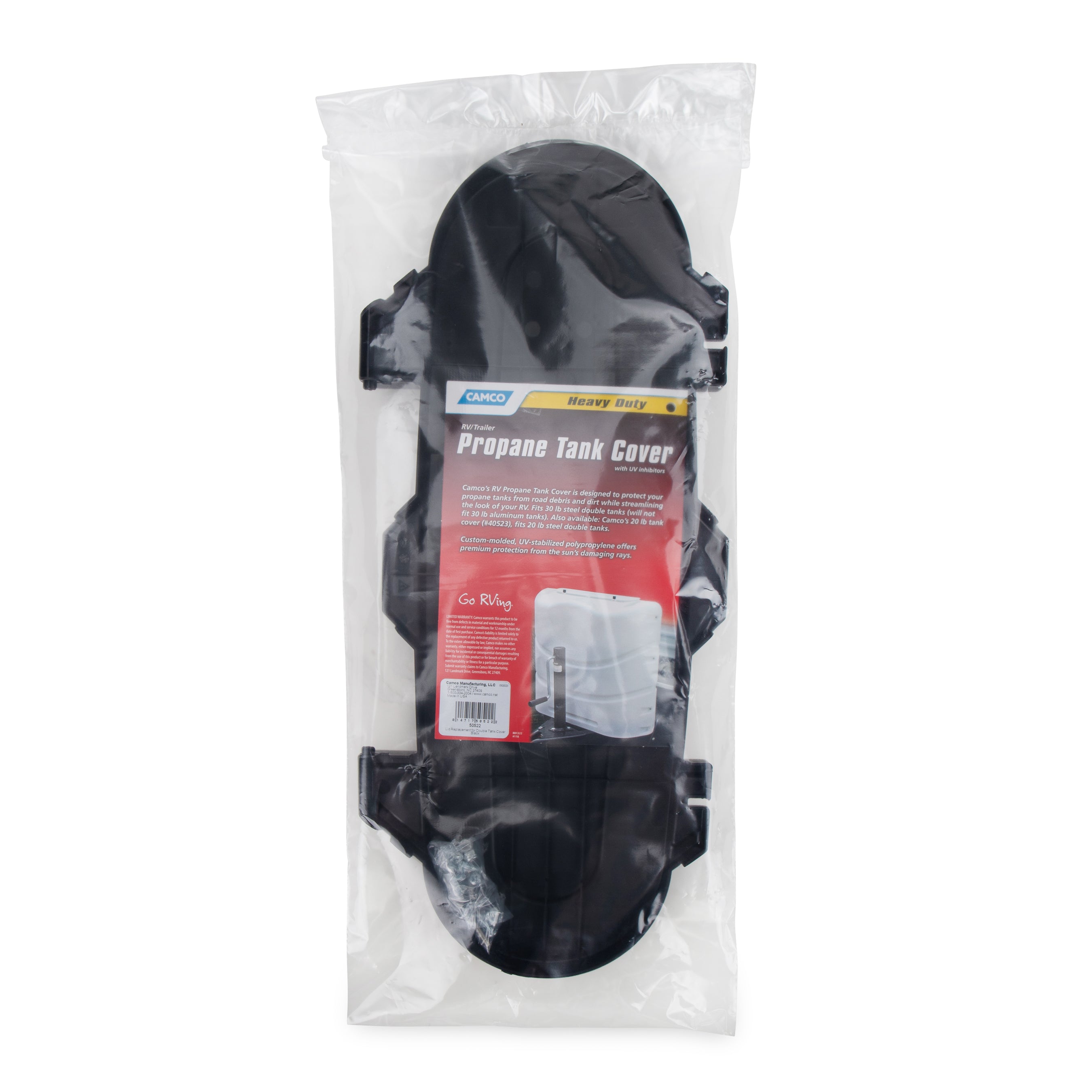 Camco Replacement Cap Kit with Attachment Hardware, Double RV Propane Tank Cover - VMInnovations