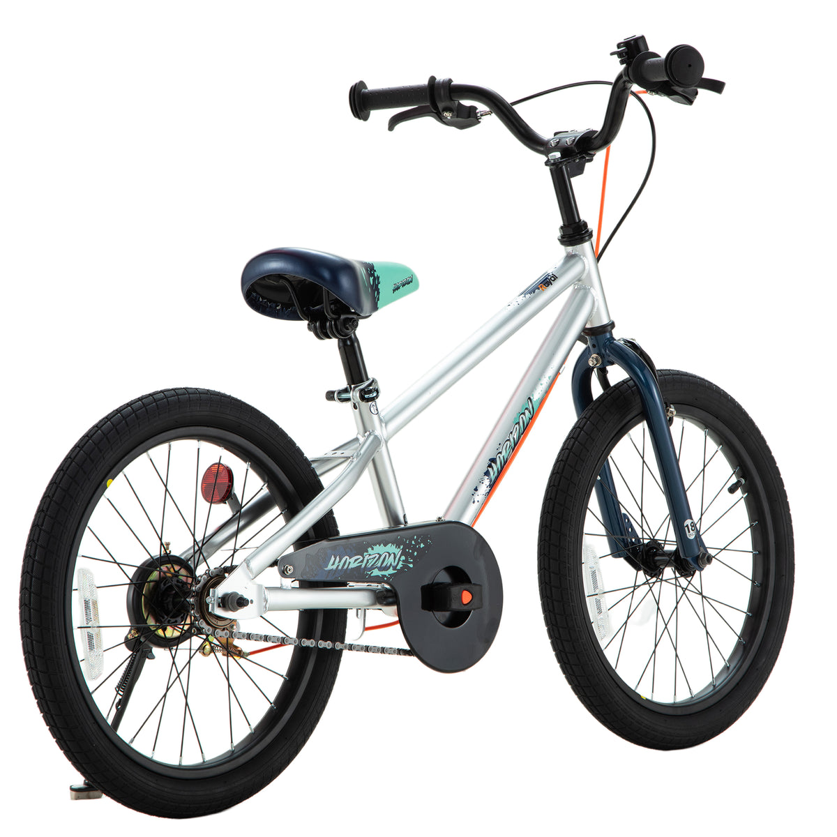 RoyalBaby Horizon EZ Outdoor Kid's Bicycle with Kickstand, 18 Inch, Blue