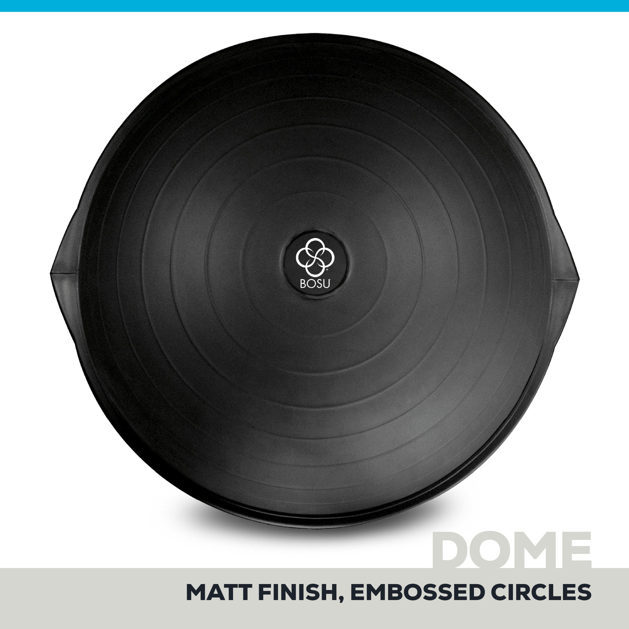 Bosu Home Balance Trainer for Strength, Flexibility, and Cardio Workouts, Black - VMInnovations