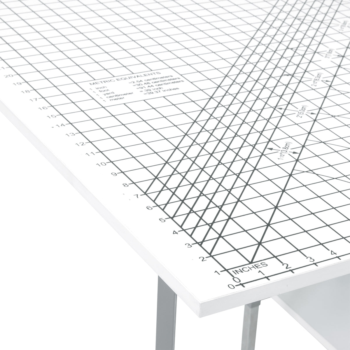 Sew Ready Foldable Hobby and Cutting Grid Table with Storage for Arts and Crafts (Open Box)