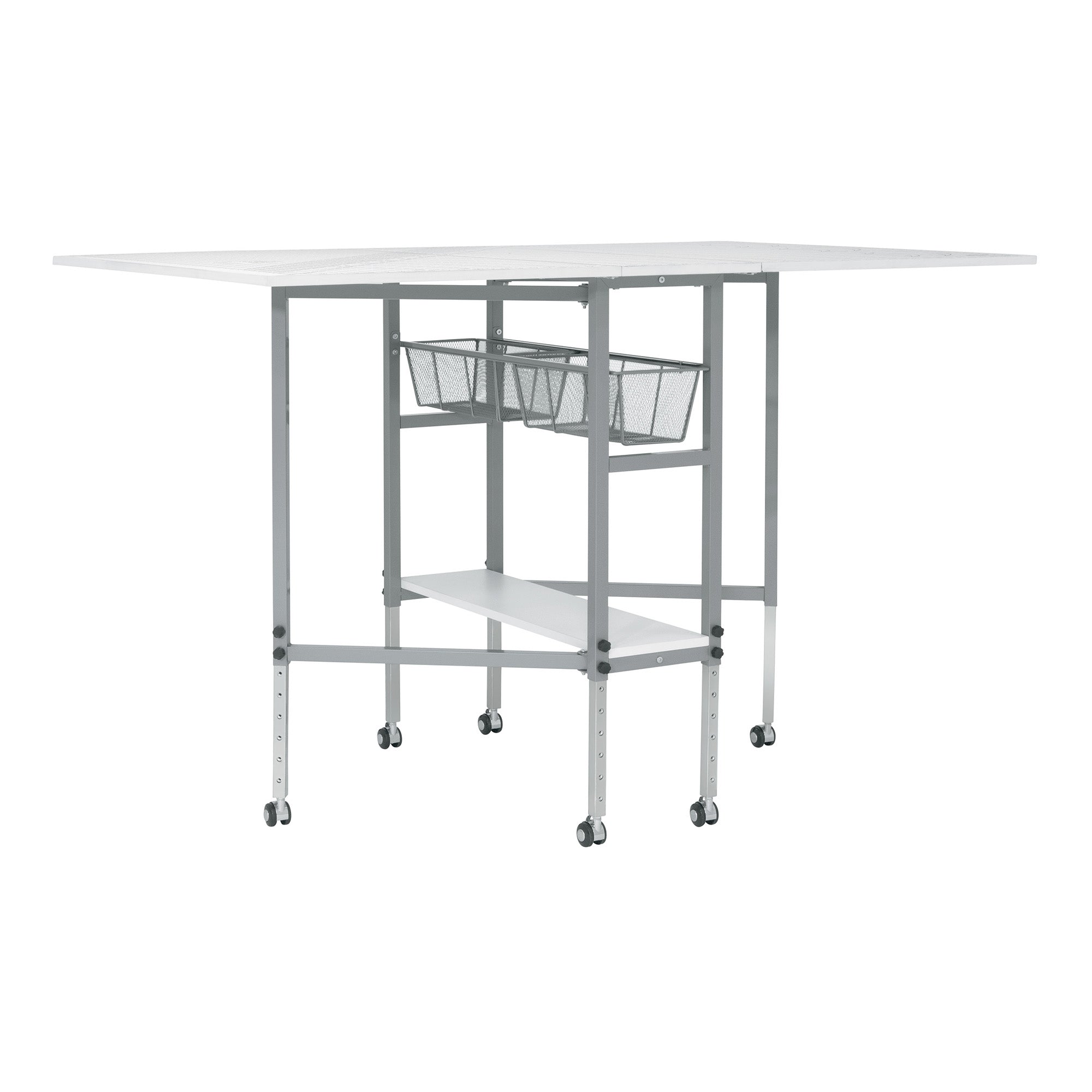 Sew Ready Foldable Hobby and Cutting Grid Table with Storage for Arts and Crafts (For Parts)