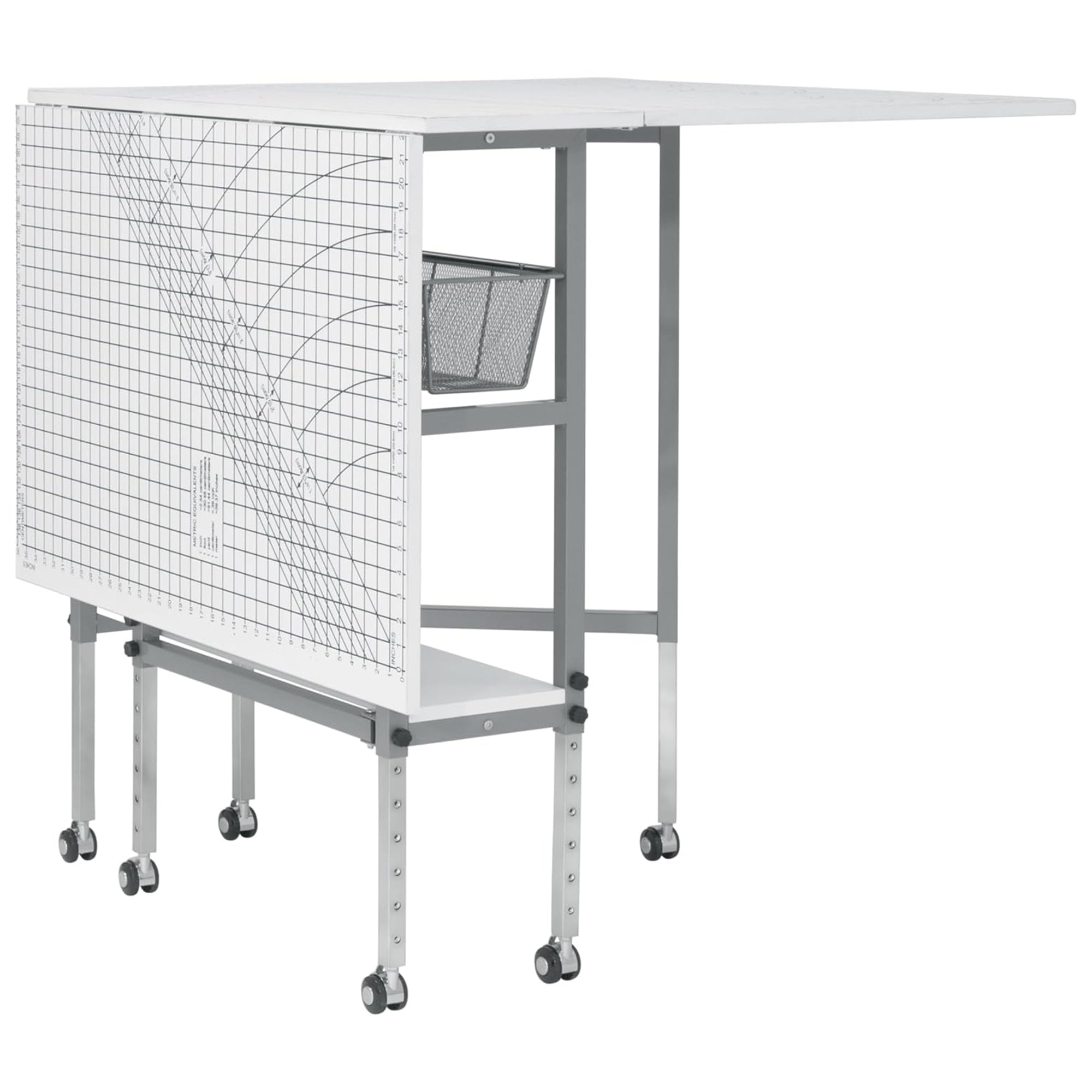 Sew Ready Foldable Hobby and Cutting Grid Table with Storage for Arts and Crafts - VMInnovations