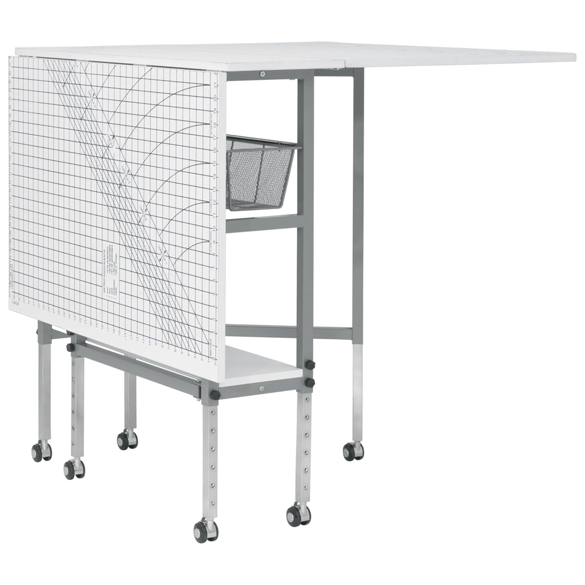 Sew Ready Foldable Hobby and Cutting Grid Table with Storage for Arts and Crafts (For Parts)