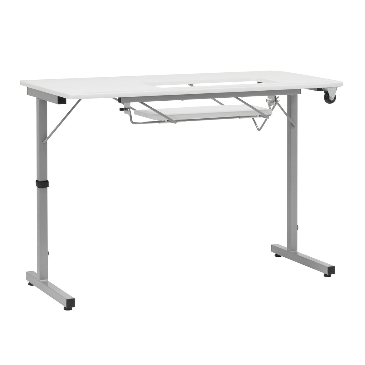 Sew Ready Portable Sewing Table with Foldable and Rollaway Design, (For Parts)