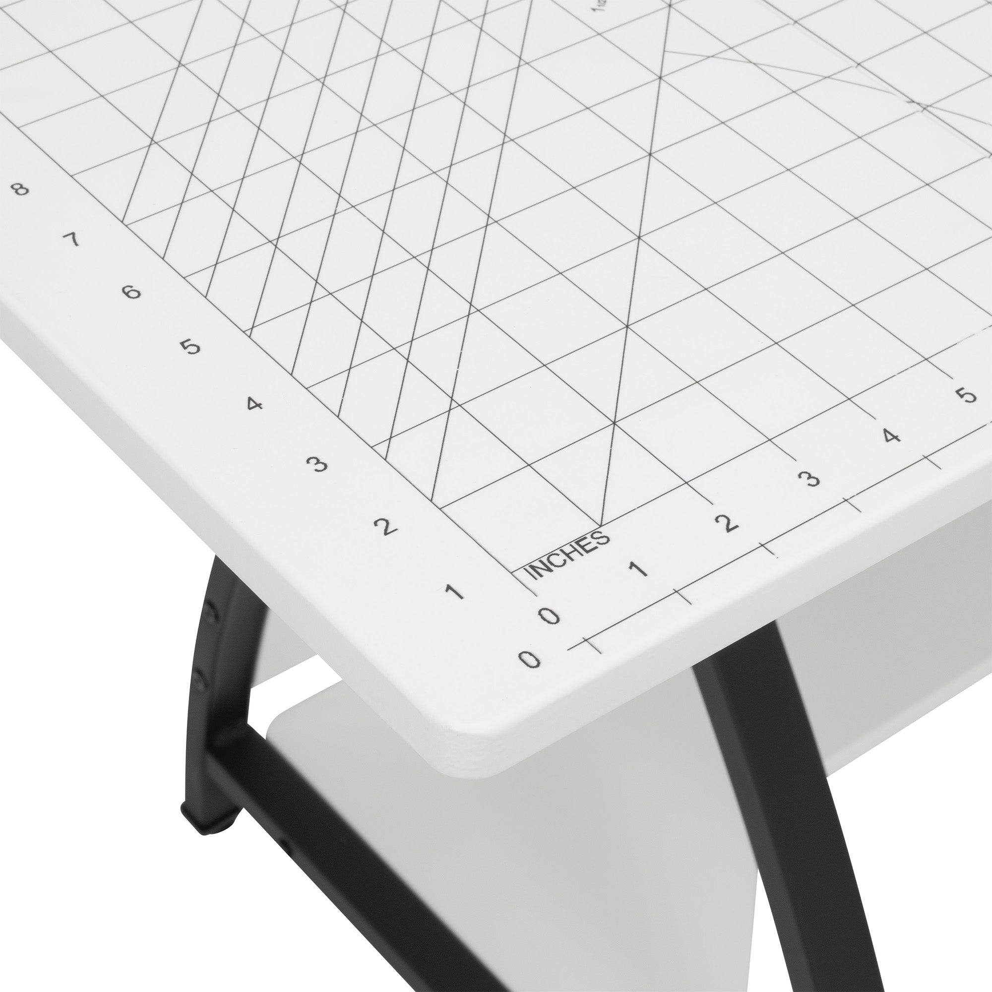 Sew Ready Comet Plus Hobby Sewing Table with Storage Drawer and Shelves, Black - VMInnovations