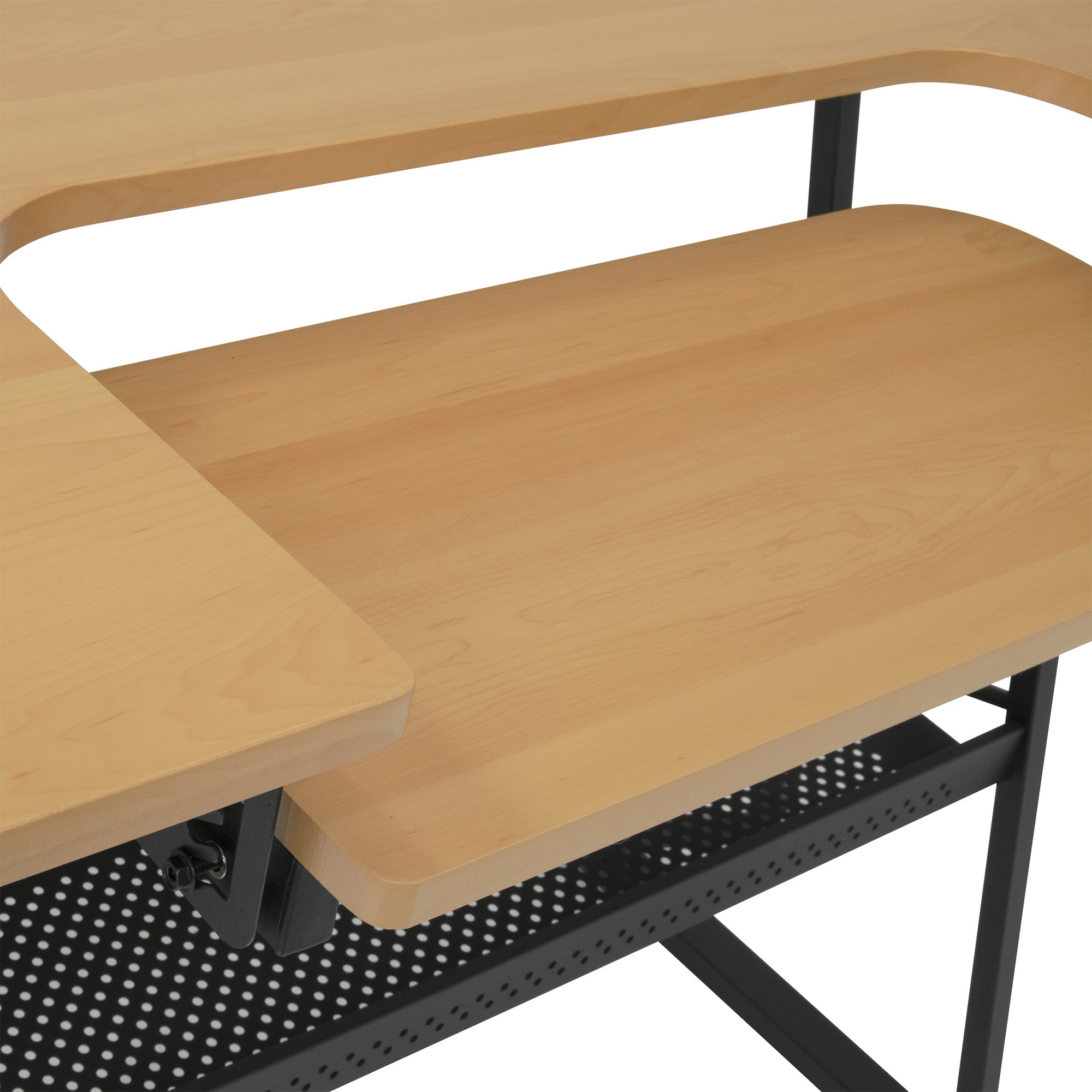 Sew Ready Eclipse Hobby Sewing Table with Storage Drawer and Shelves, Maple