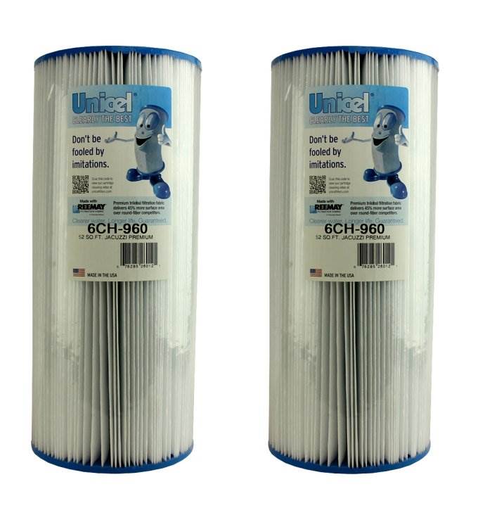 Unicel 6CH-960 Replacement 52 Square Foot Pleated Spa Filter Cartridge (2 Pack)