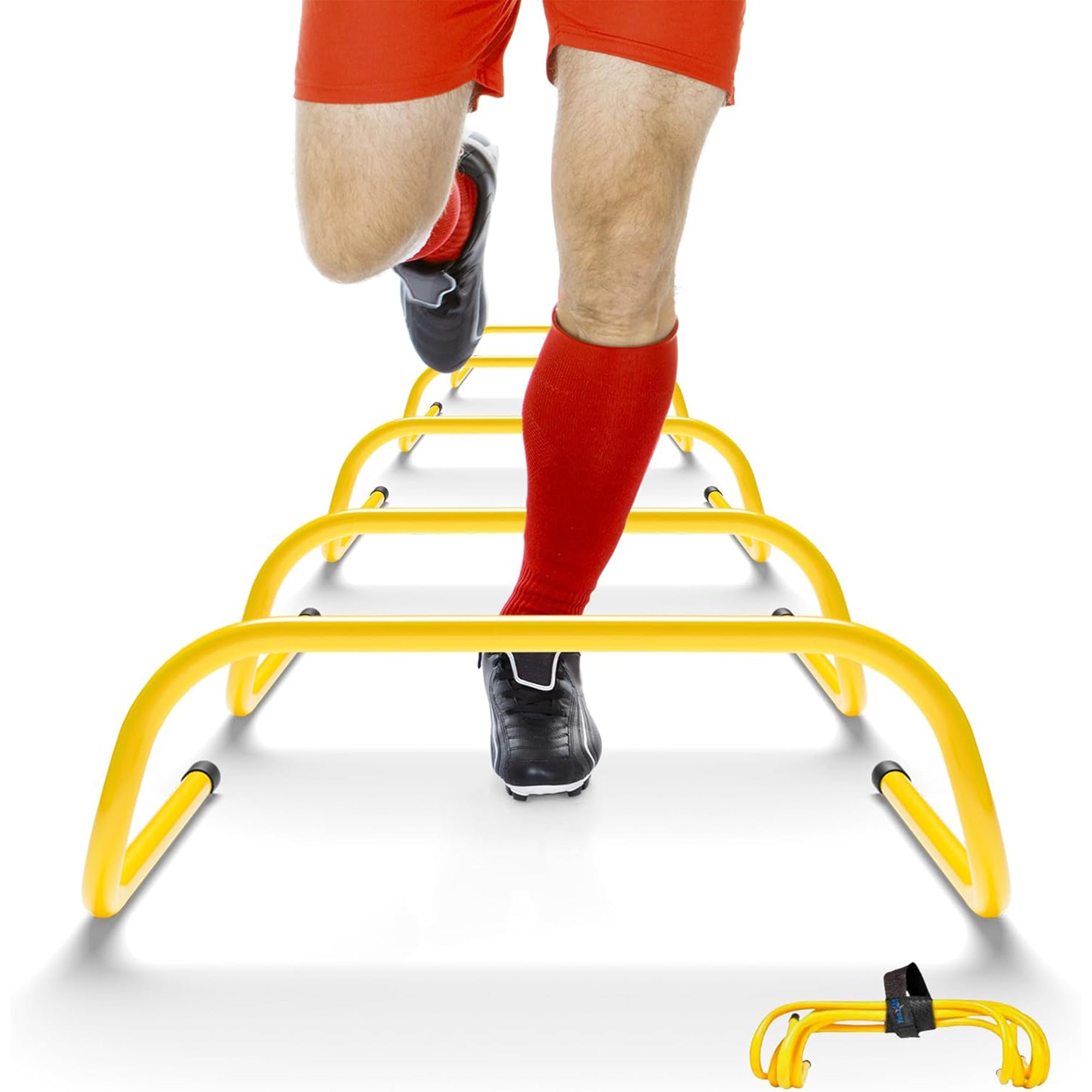 Yes4All Agility and Speed Hurdle Training Equipment for Athletes, 5 Pack, Yellow