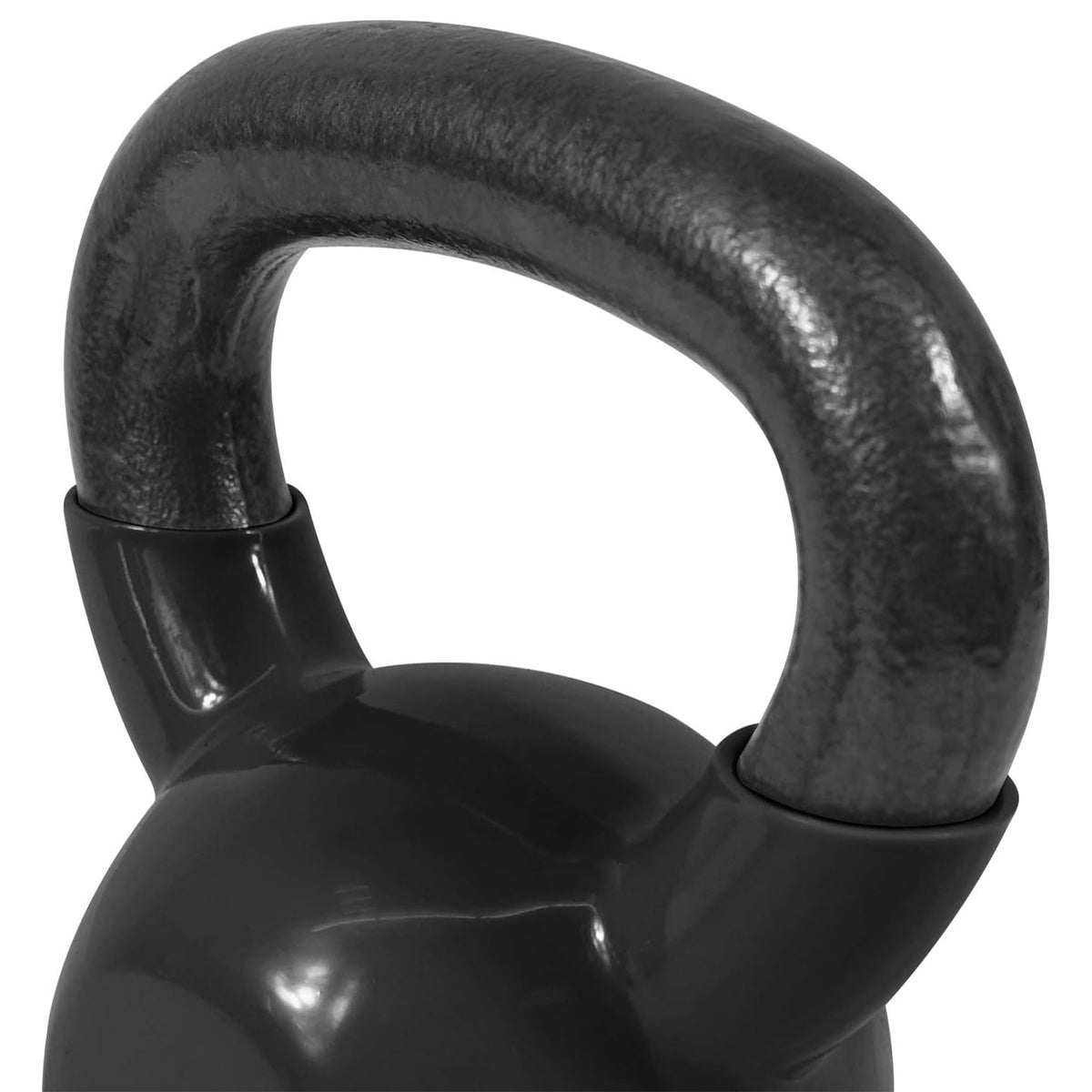 Yes4All 5, 10, & 15 Pound Kettlebell Set, Vinyl Coated Cast Iron Weights, Black