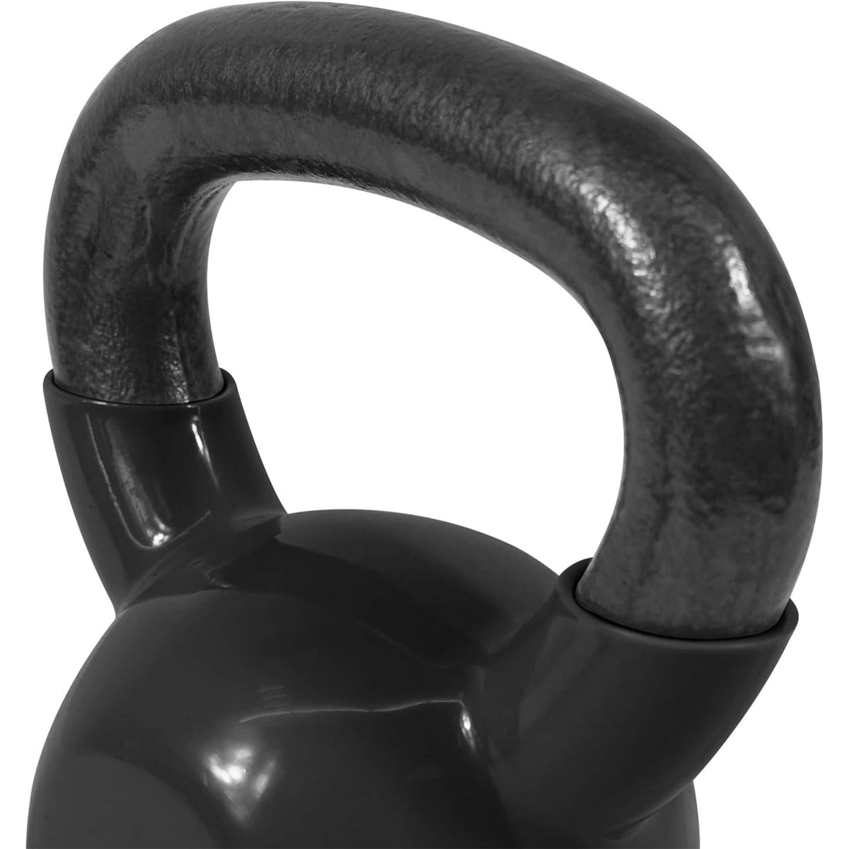 Yes4All 15 & 20 Pound Kettlebell Set, Vinyl Coated Cast Iron Weights, Black