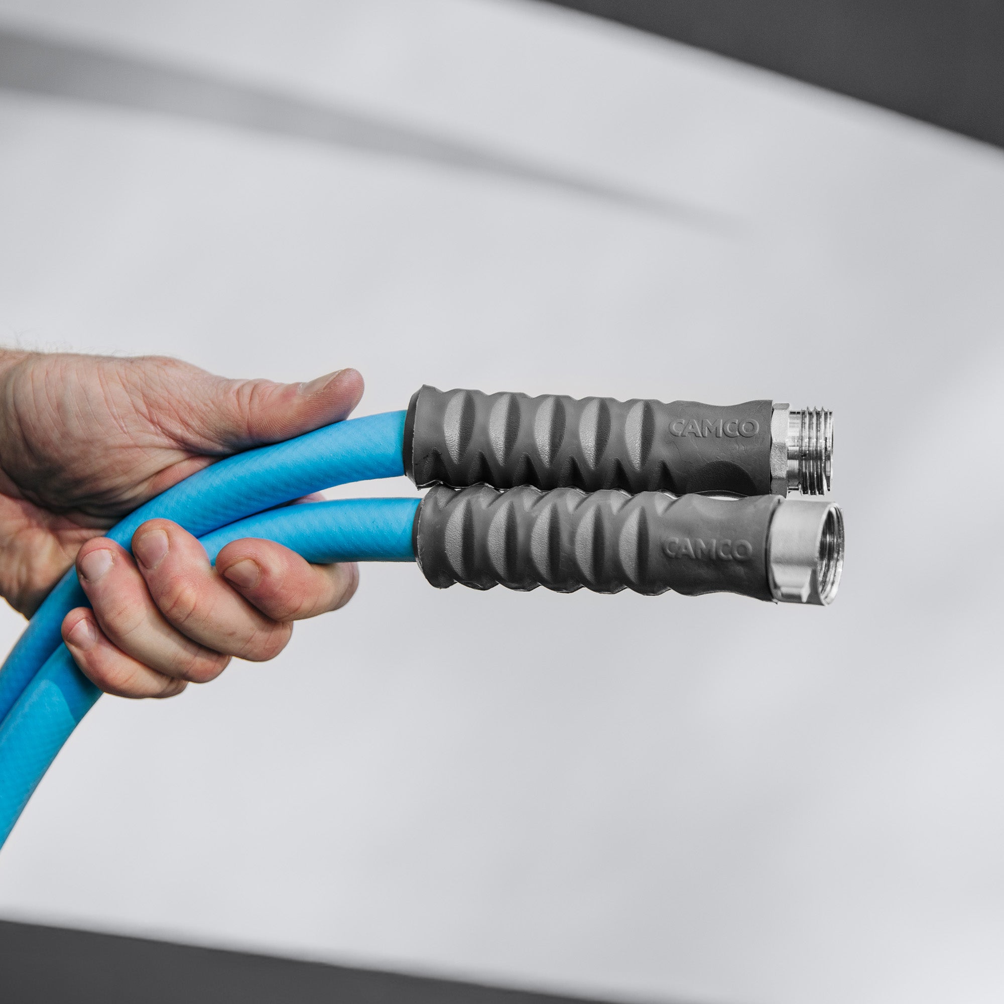 Camco EVOFlex 25 Ft RV Drinking Water Hose with Extra Flexible Design, Blue
