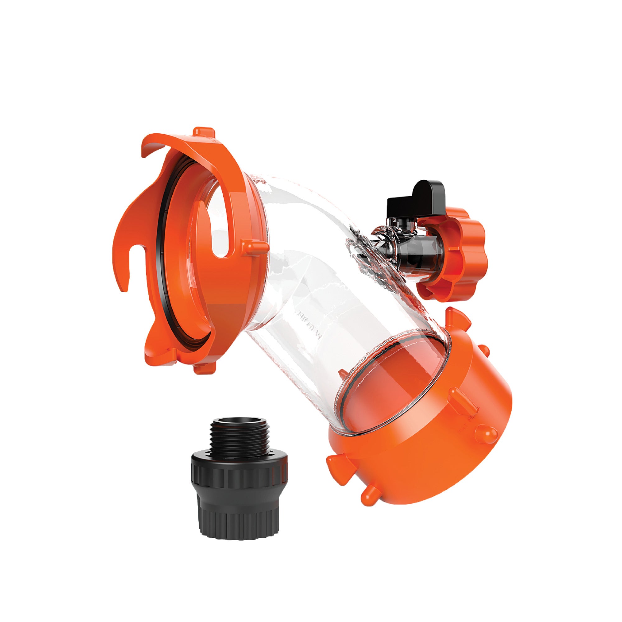 Camco Rhino Blaster RV Tank Rinser with Backflow Preventer, 45-Degree Elbow - VMInnovations