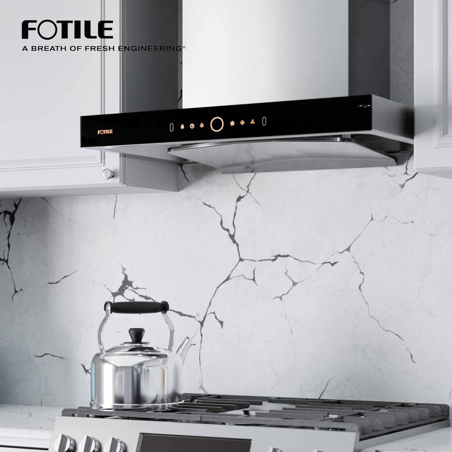 FOTILE 30" Wall-Mount Range Hood, 1200 CFM with Motion Control, Stainless Steel - VMInnovations