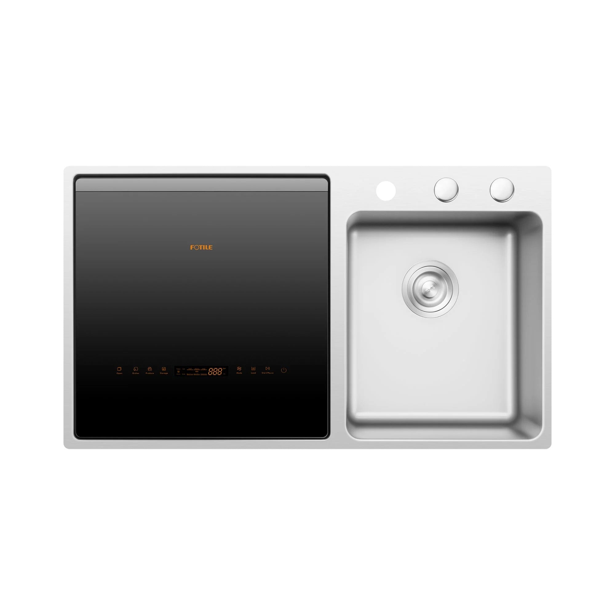FOTILE 3-in-1 Dishwasher & Left Side Kitchen Sink Combo with 360-Degree Cleaning - VMInnovations