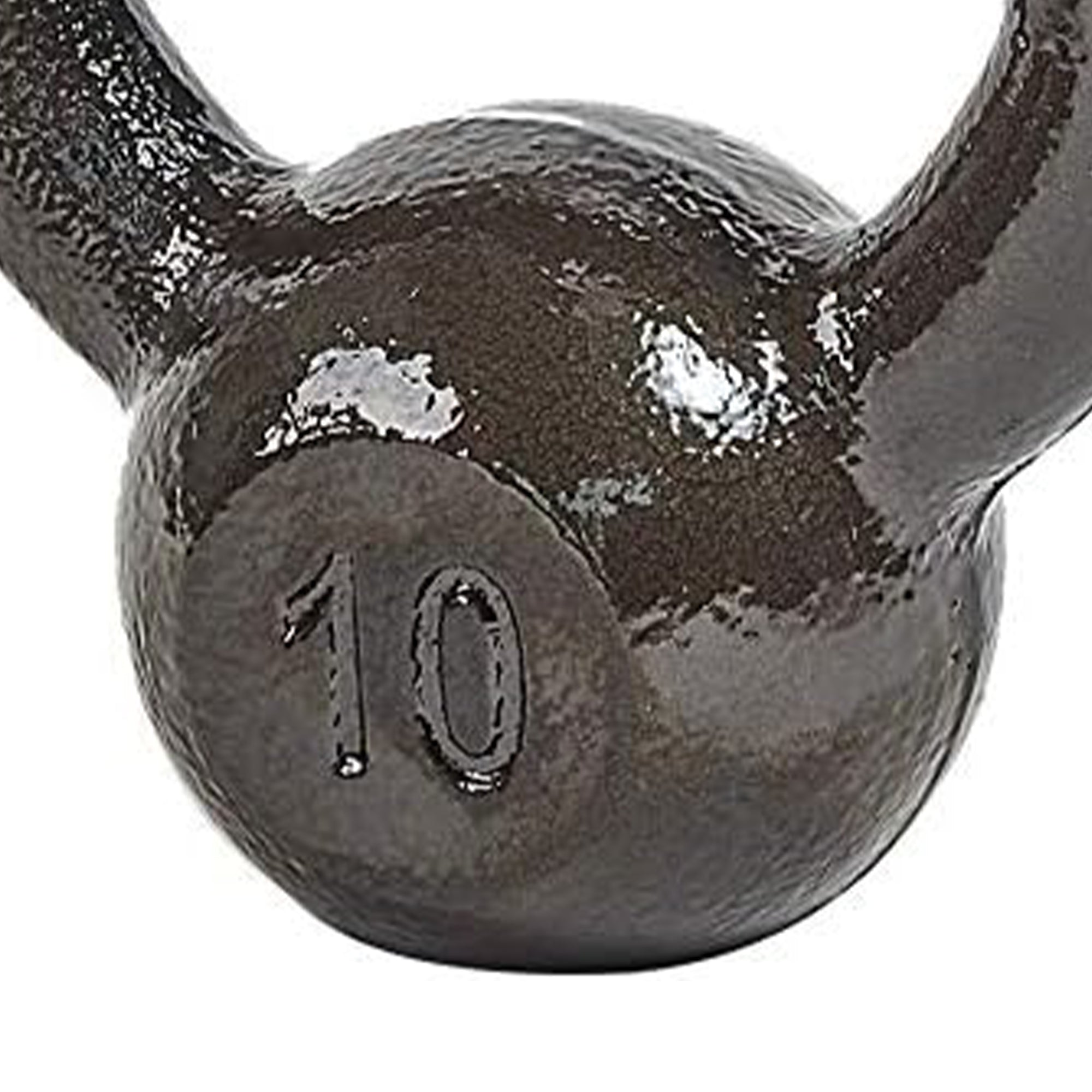 BalanceFrom 10LB Cast Iron Kettlebell for Home Gym Strength Training Exercise