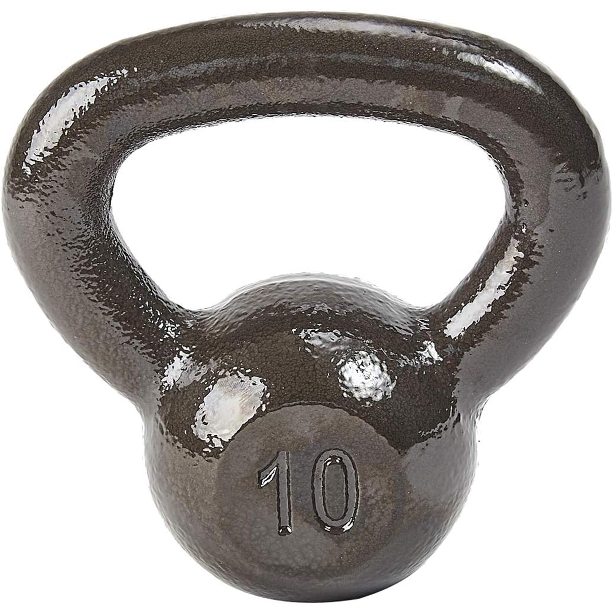 BalanceFrom 10LB Cast Iron Kettlebell for Home Gym Strength Training Exercise