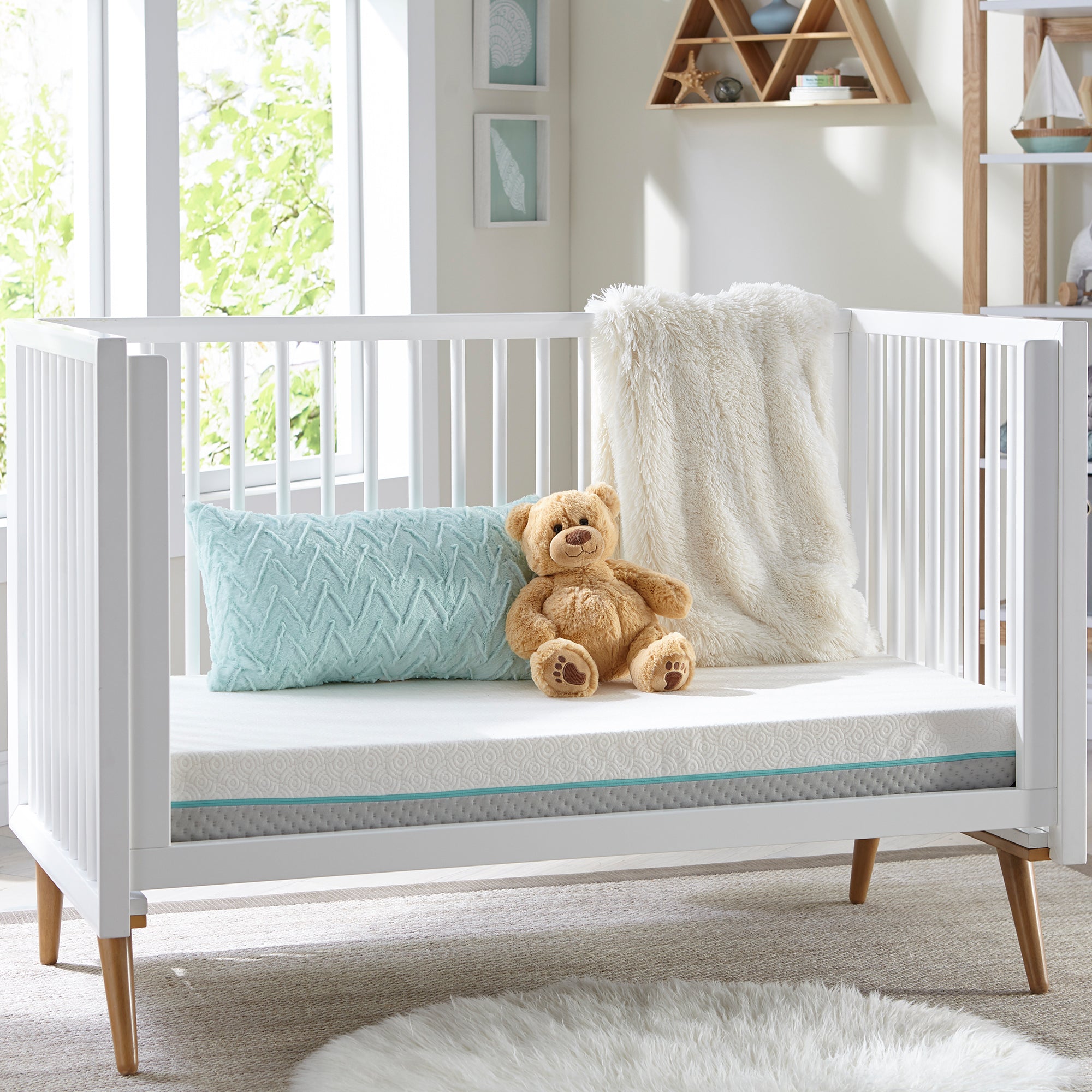 Tempur-Pedic Tempur-Dream 2-Stage Waterproof Baby Crib Mattress, (Open Box)