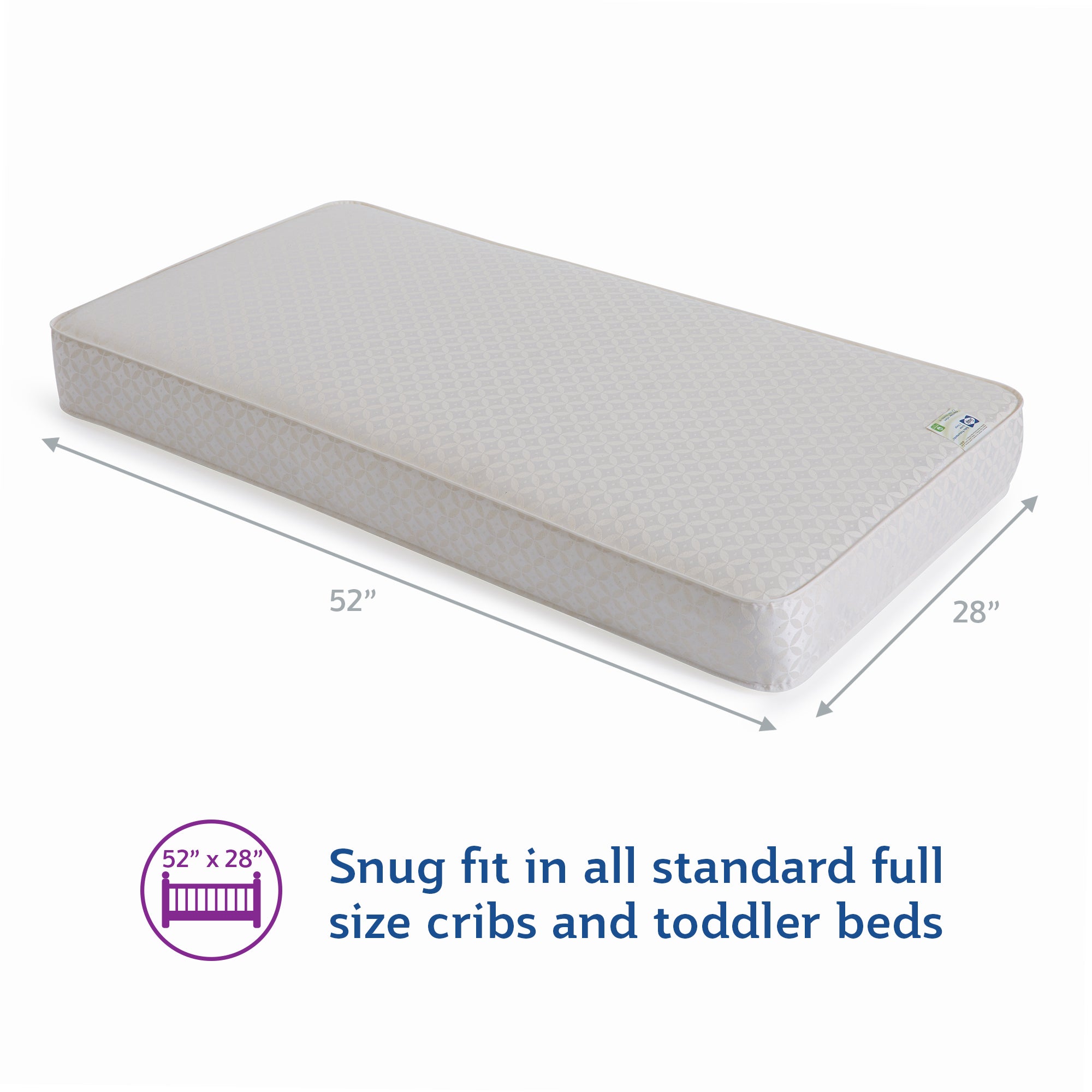Sealy Baby 2 Stage Infant Crib Mattress Plus Toddler Bed Fit, Posturepedic Grow