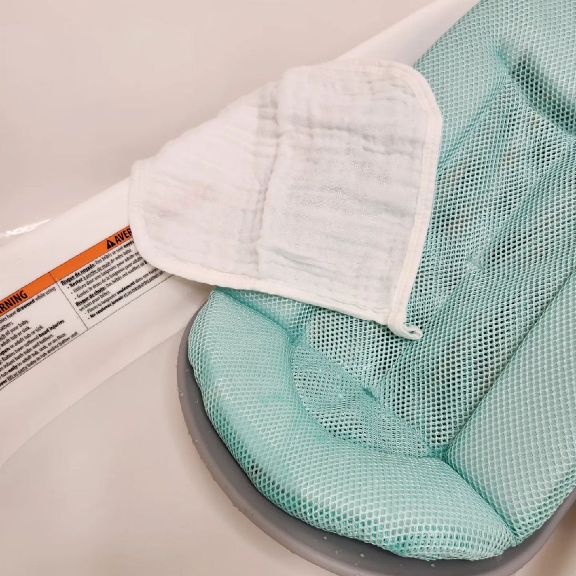 Contours Oasis 4-in-1 Comfort Cushion Baby BathTub for Newborn Support Open Box - VMInnovations