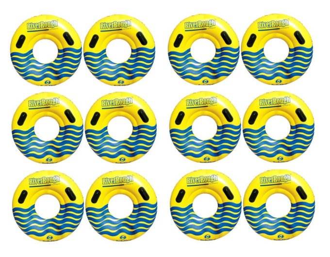 12 NEW Swimline 17035ST Swimming Pool River Rough 48" Heavy Duty Floating Tubes - VMInnovations