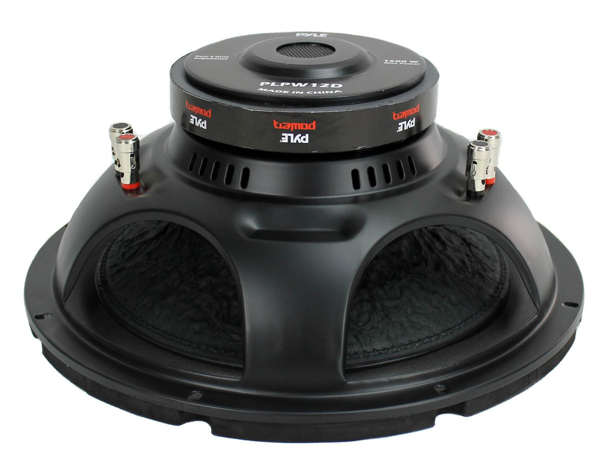 PYLE 12" 1600W 4Ohm DVC Car Stereo Audio Power Subwoofer Dual Coil (For Parts)