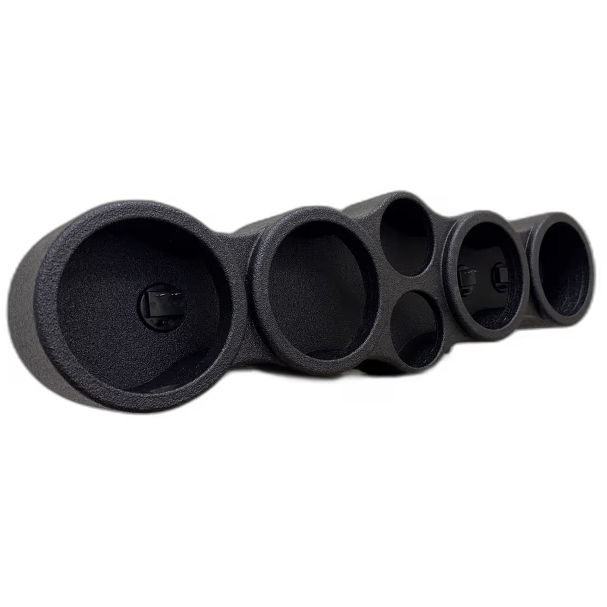 Q Power Sprayed Pod Quad 6.5" Speaker Box, 4-Hole Sealed Enclosure w/ 2 Tweeters - VMInnovations