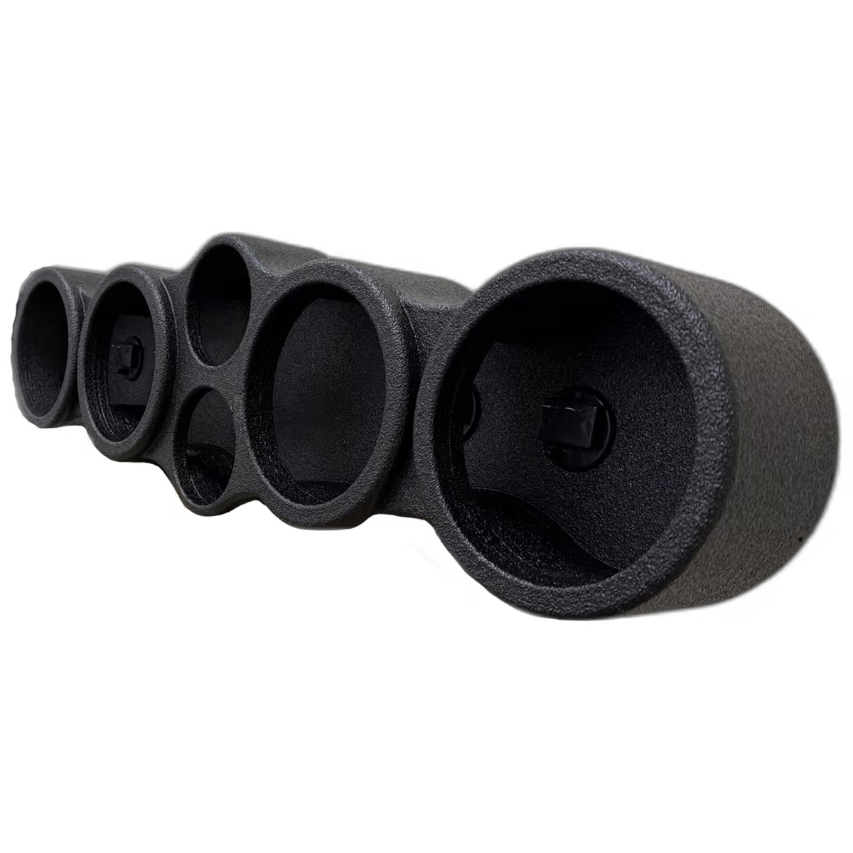 Q Power Sprayed Pod Quad 6.5" Speaker Box, 4-Hole Sealed Enclosure w/ 2 Tweeters - VMInnovations