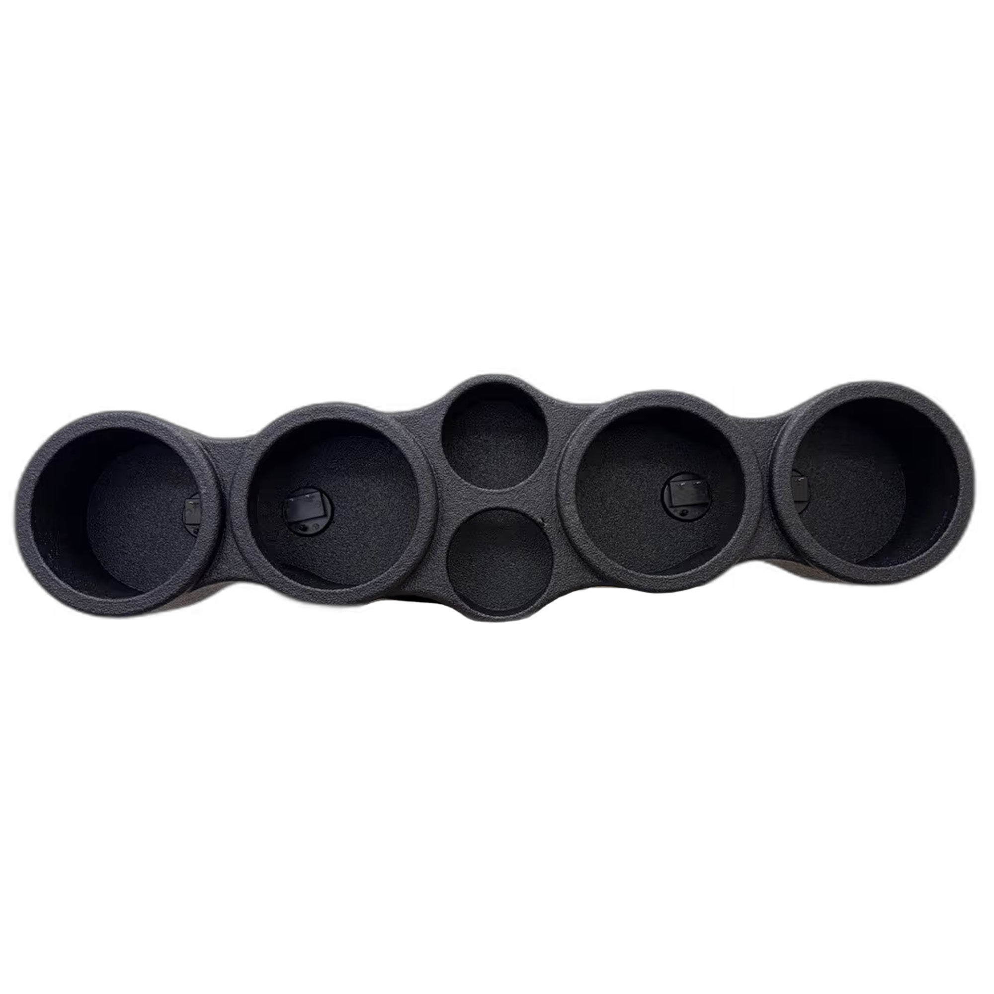 Q Power Sprayed Pod Quad 6.5" Speaker Box, 4-Hole Sealed Enclosure w/ 2 Tweeters - VMInnovations