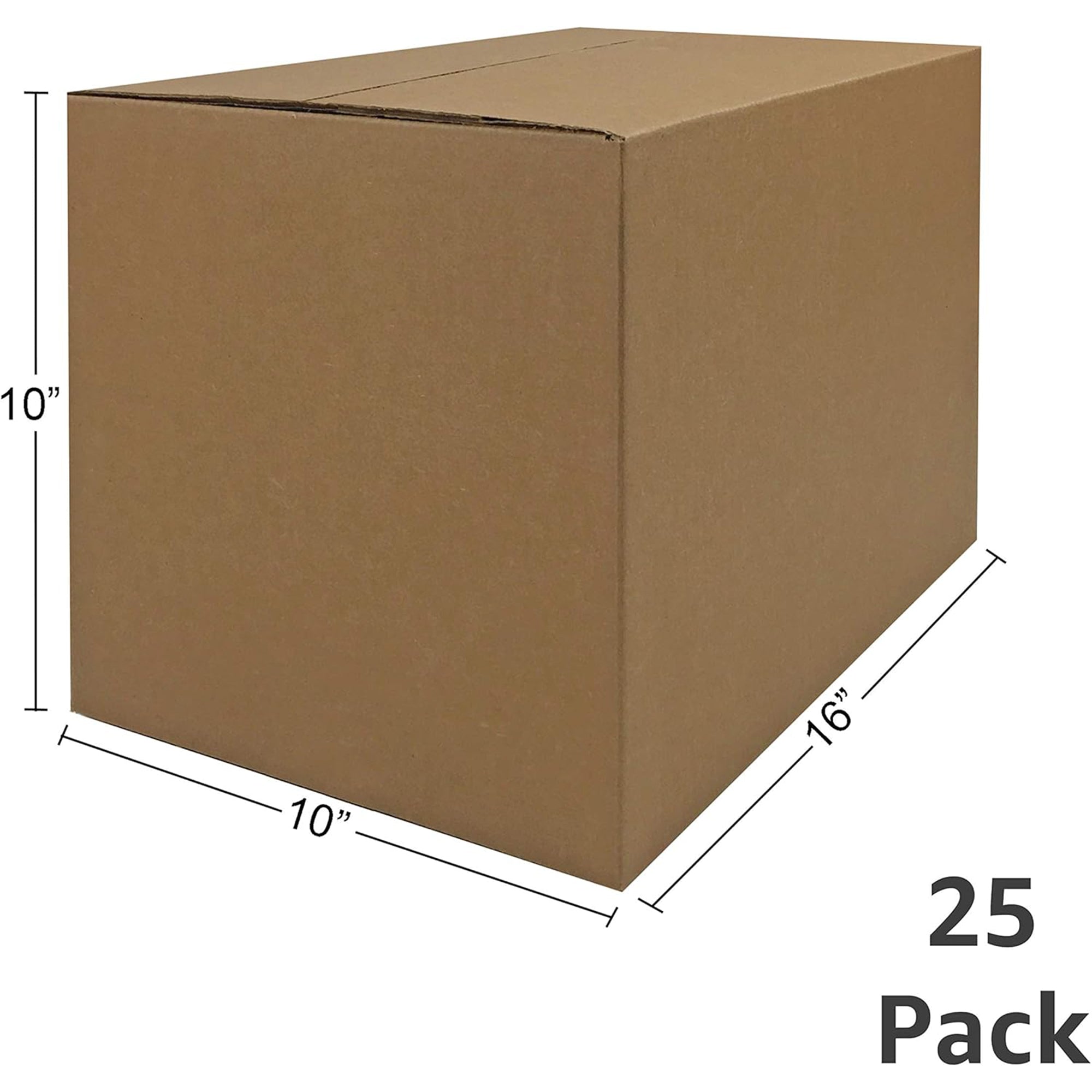 UBMOVE Small Corrugated Cardboard Moving Boxes, 16" x 10" x 10", 25 Pack - VMInnovations