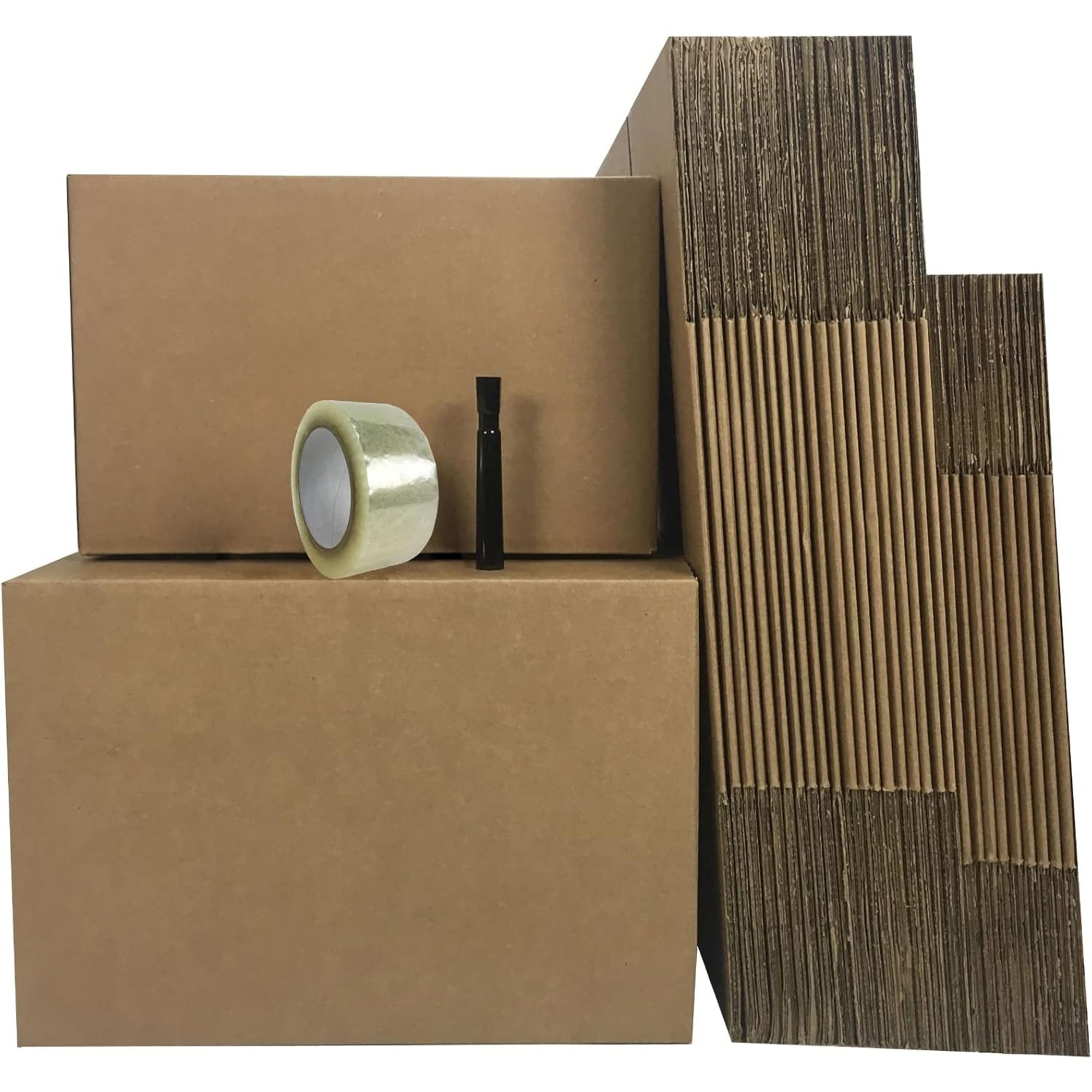UBMOVE 2 Room Moving Kit, 30 Corrugated Cardboard Boxes with Packing Supplies