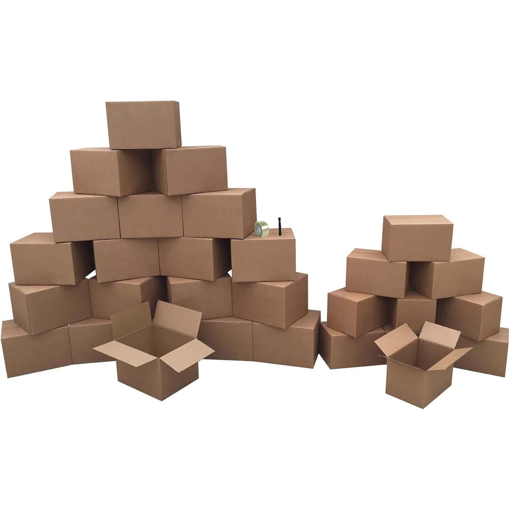 UBMOVE 2 Room Moving Kit, 30 Corrugated Cardboard Boxes with Packing Supplies