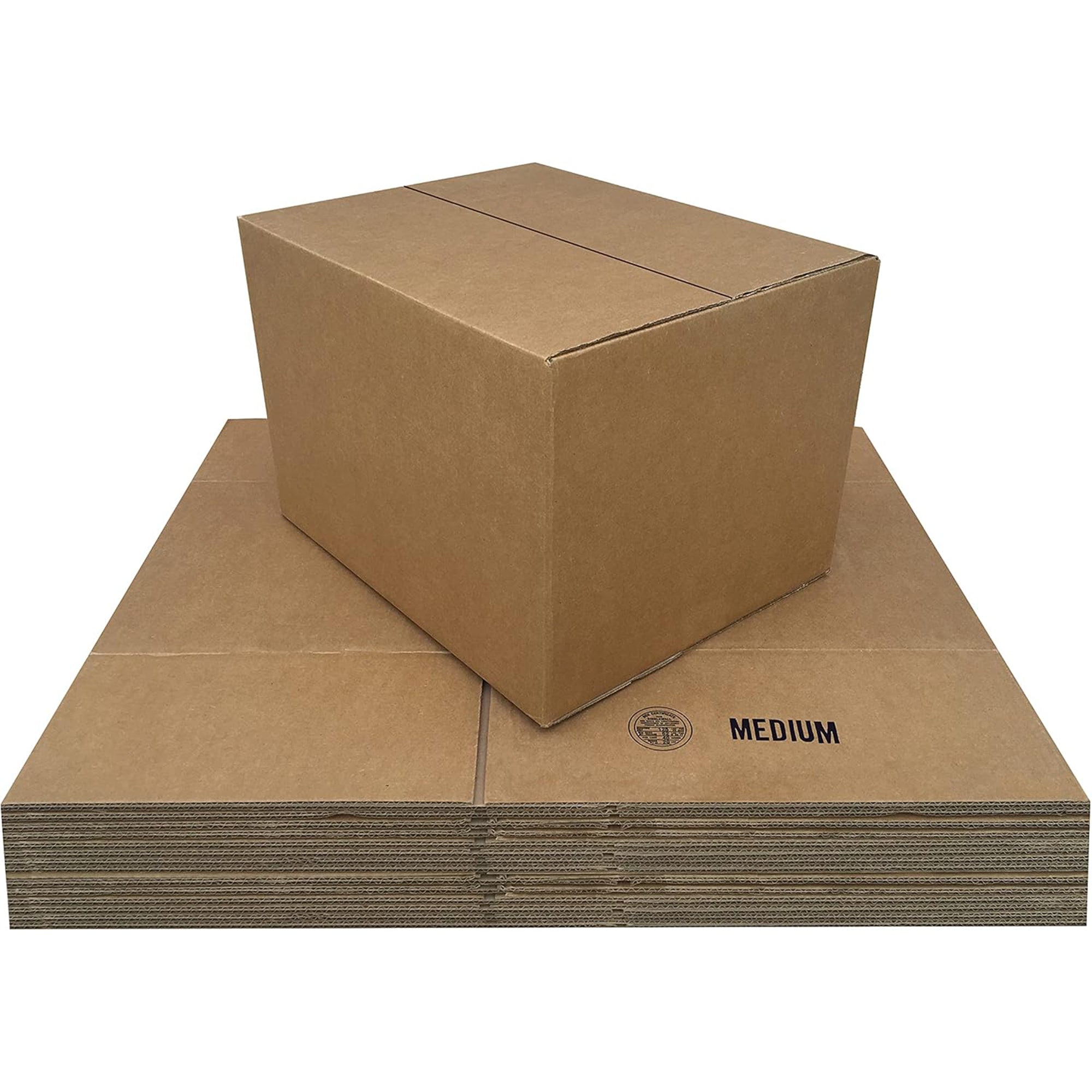UBMOVE Medium Corrugated Cardboard Moving Boxes, 18" x 14" x 12", (Open Box)