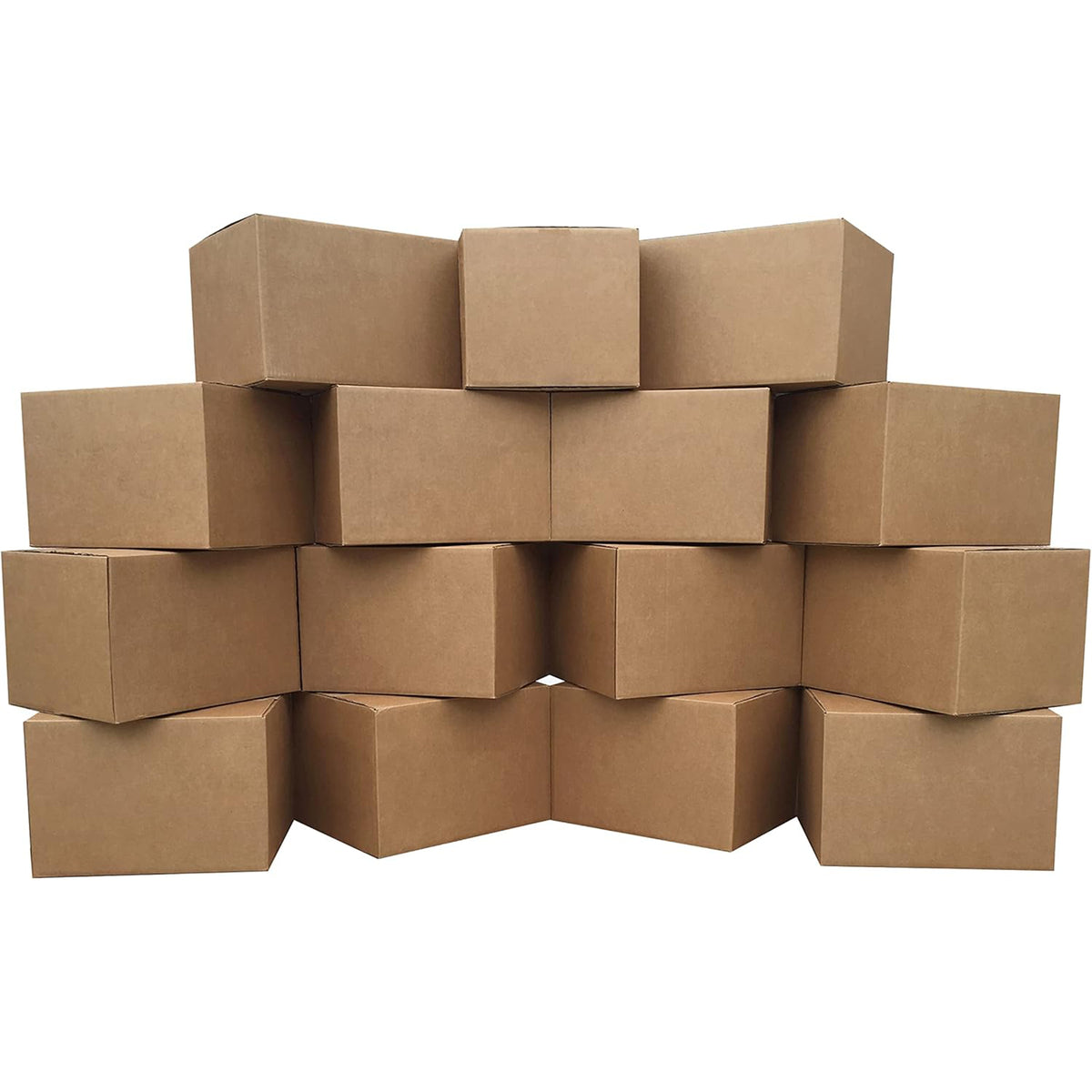 UBMOVE Medium Corrugated Cardboard Moving Boxes, 18" x 14" x 12", (Open Box)