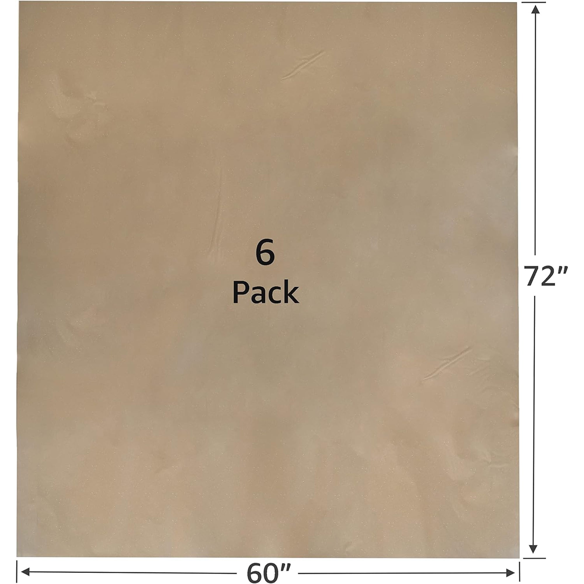 uBoxes 5-Pack Furniture Paper Pads, Floor Protectors for Moving & Packing, Brown