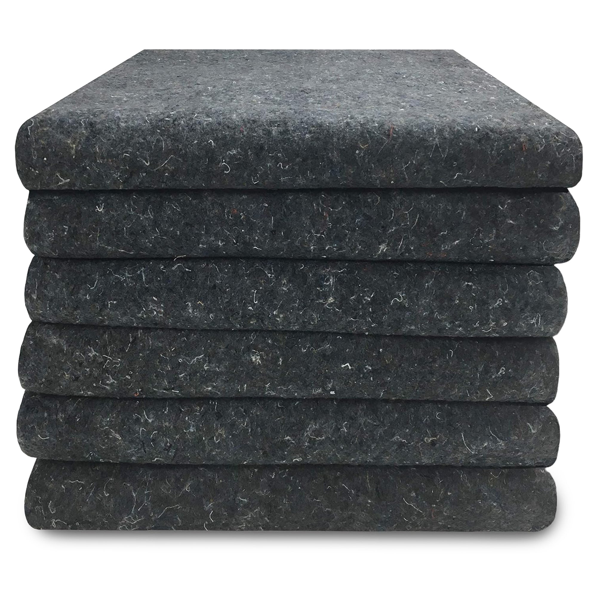 uBoxes 6-Pack Moving Blankets, Floor Protectors for Moving and Packing, Gray