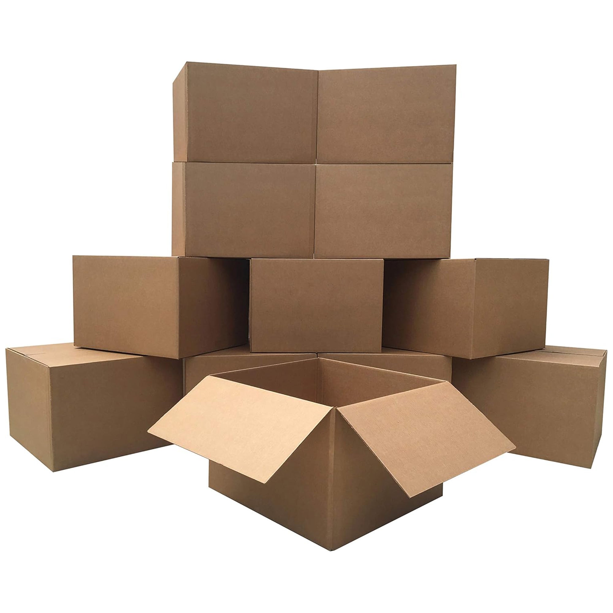 UBMOVE Large Corrugated Cardboard Moving Boxes, 20" x 20" x 15", 12 Pack