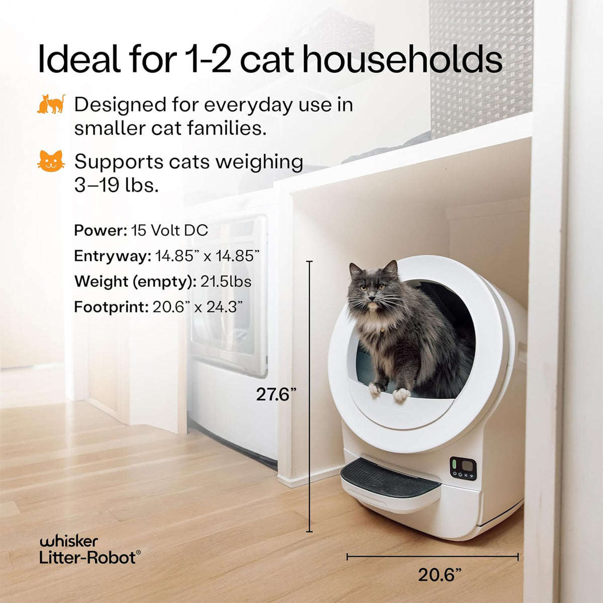 Whisker Litter-Robot EVO, White
