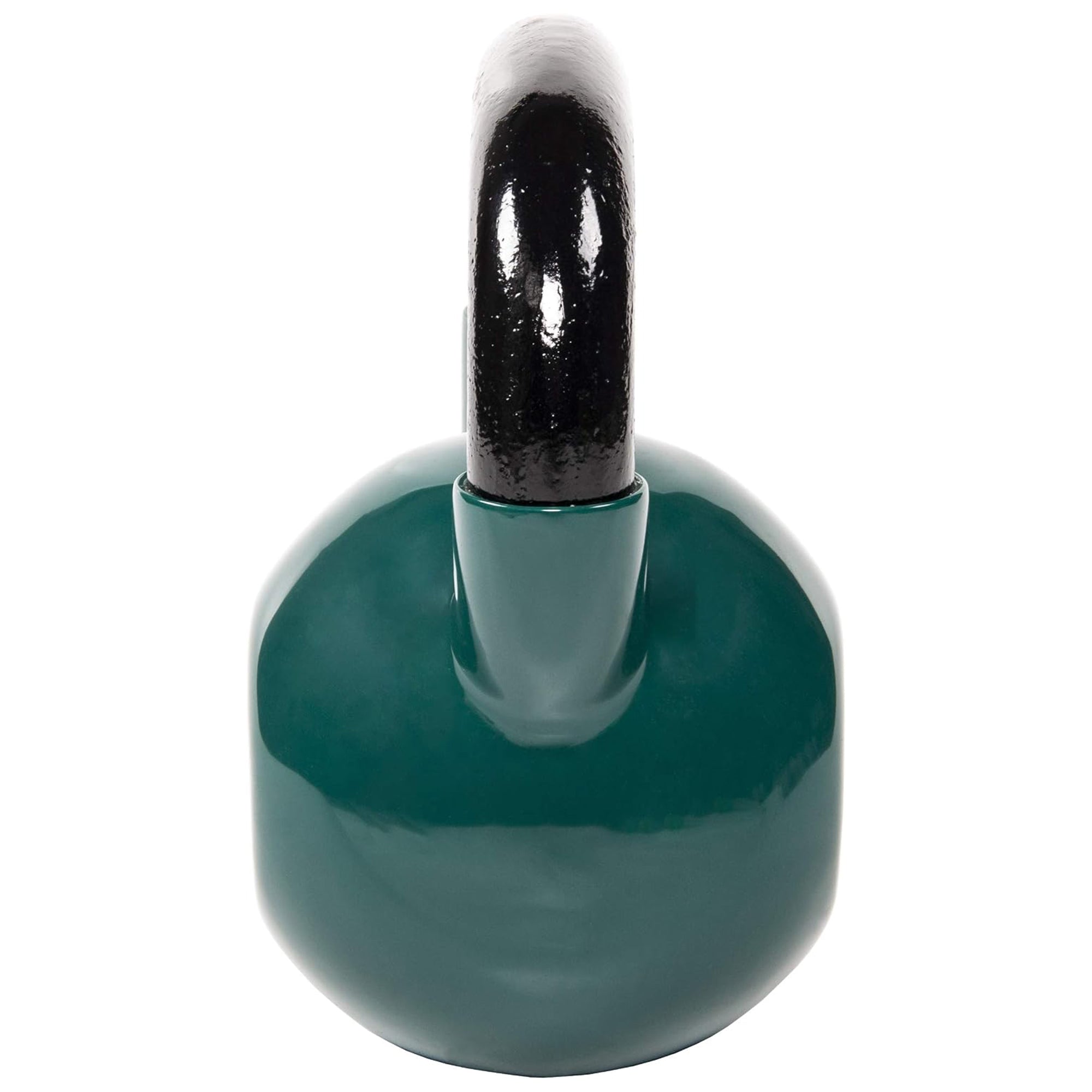 Fitvids 30 lb Vinyl-Coated Kettlebell Weight for Strength Training, Dark Green