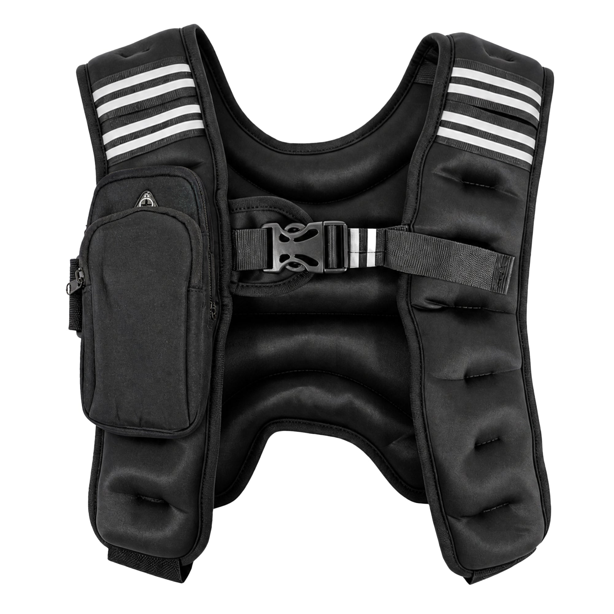 BalanceFrom 8 lb Weighted Nylon Tactical Vest with Quick Release & Phone Pouch