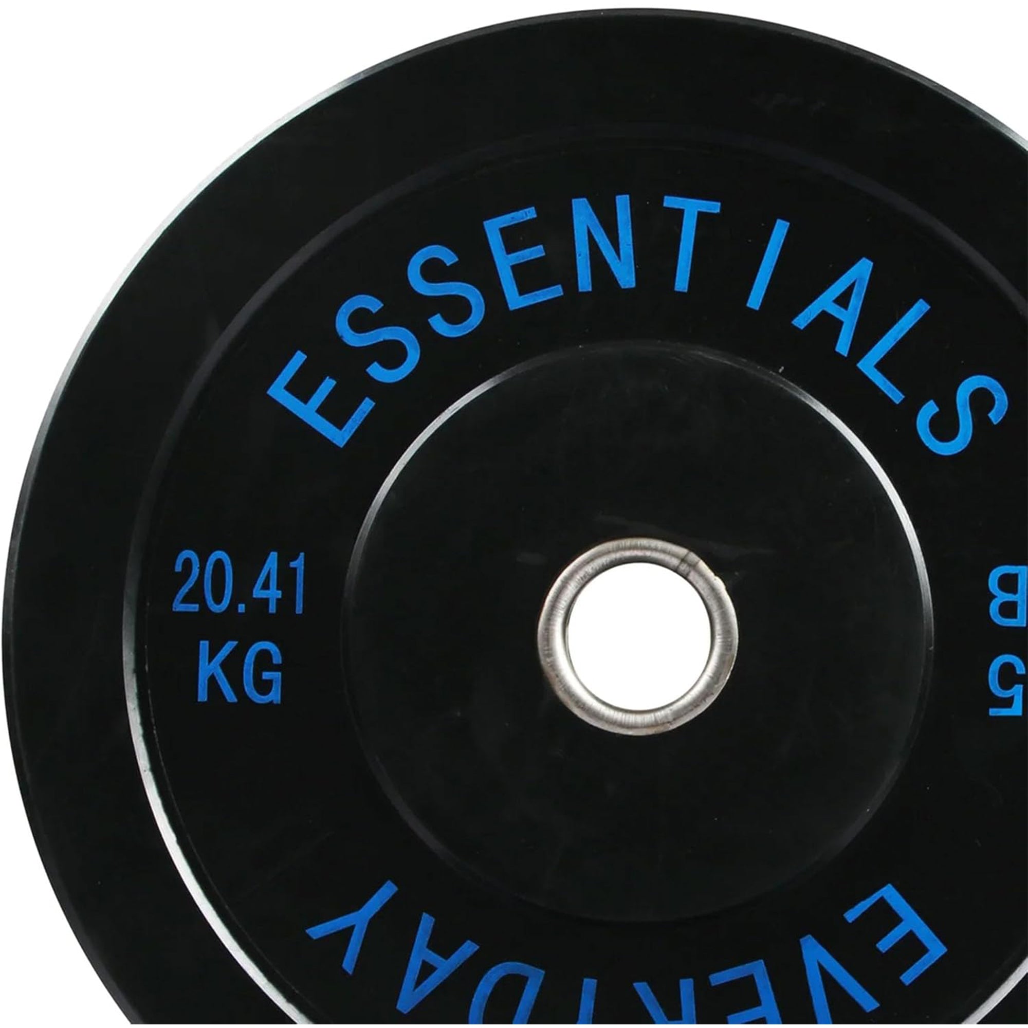 BalanceFrom Olympic Rubber Bumper Plate Set, 10, 25 & 45 lb Weight Plates, Black