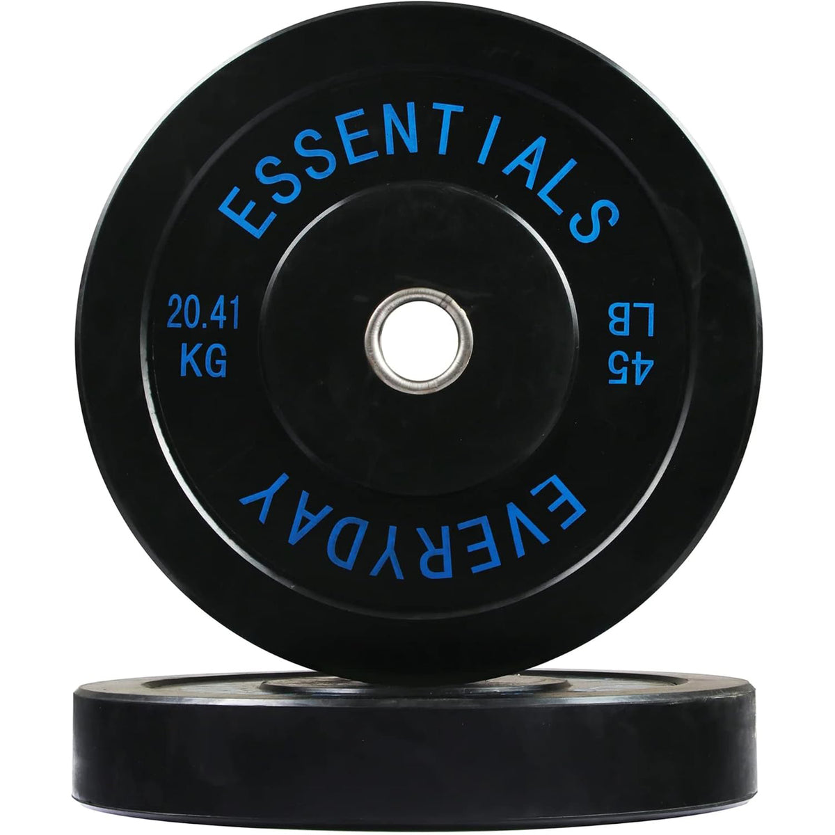 BalanceFrom Olympic Rubber Bumper Plate Set, 10, 25 & 45 lb Weight Plates, Black