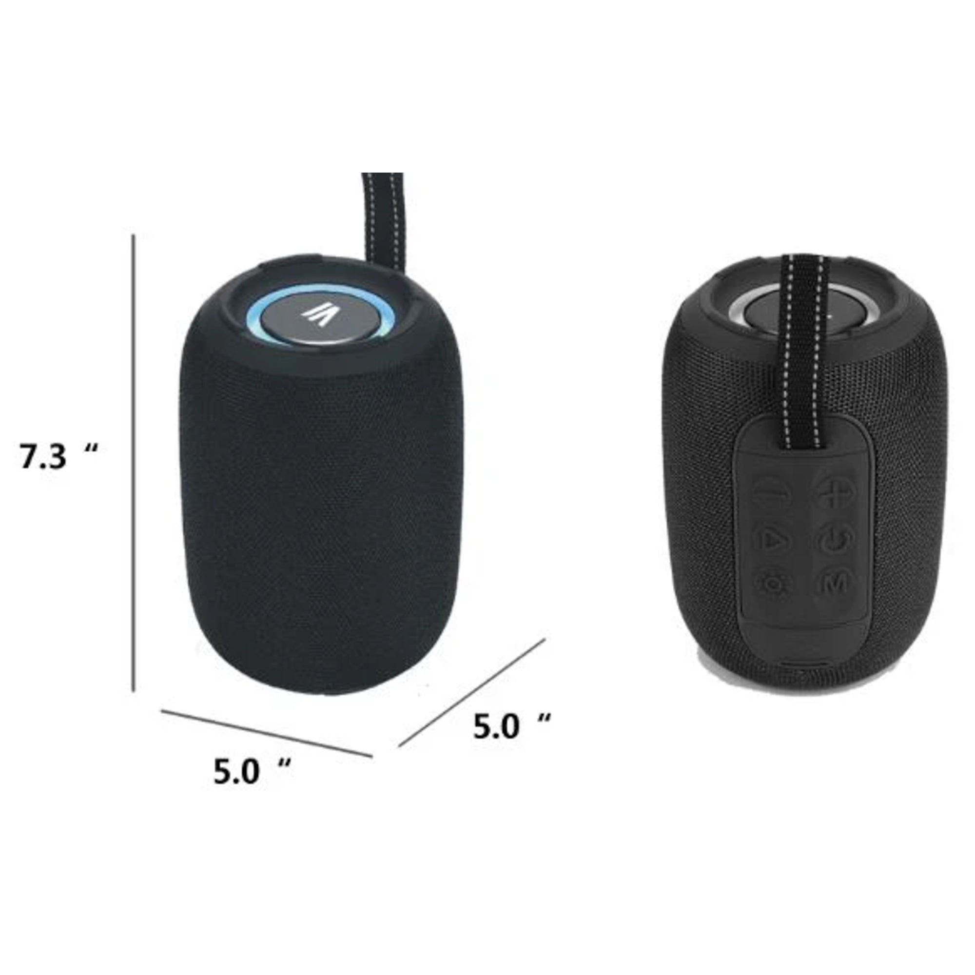 Max Power MPD395 Pulse Boom Portable Bluetooth Speaker with Heavy Bass, Blue - VMInnovations
