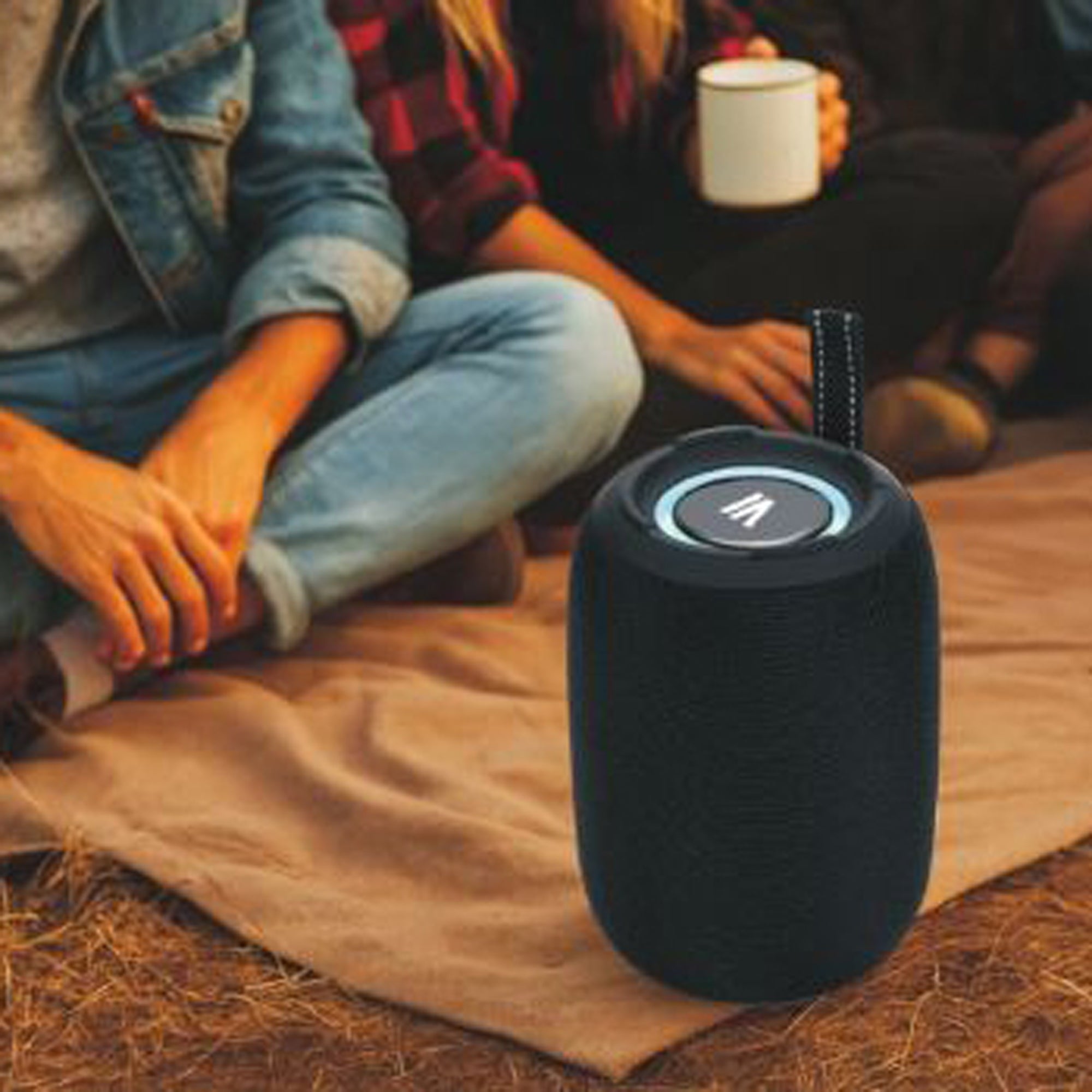 Max Power MPD395 Pulse Boom Portable Bluetooth Speaker with Heavy Bass, Blue - VMInnovations