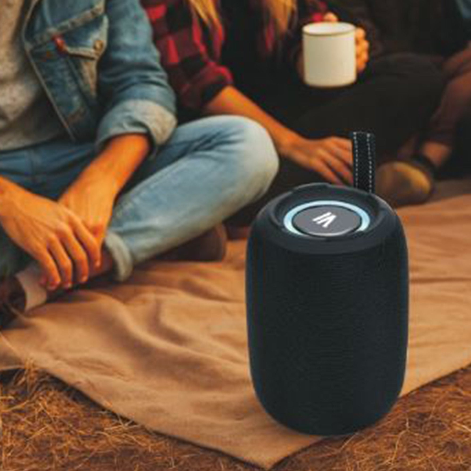 Max Power MPD395 Pulse Boom Portable Bluetooth Speaker with Heavy Bass, Red - VMInnovations